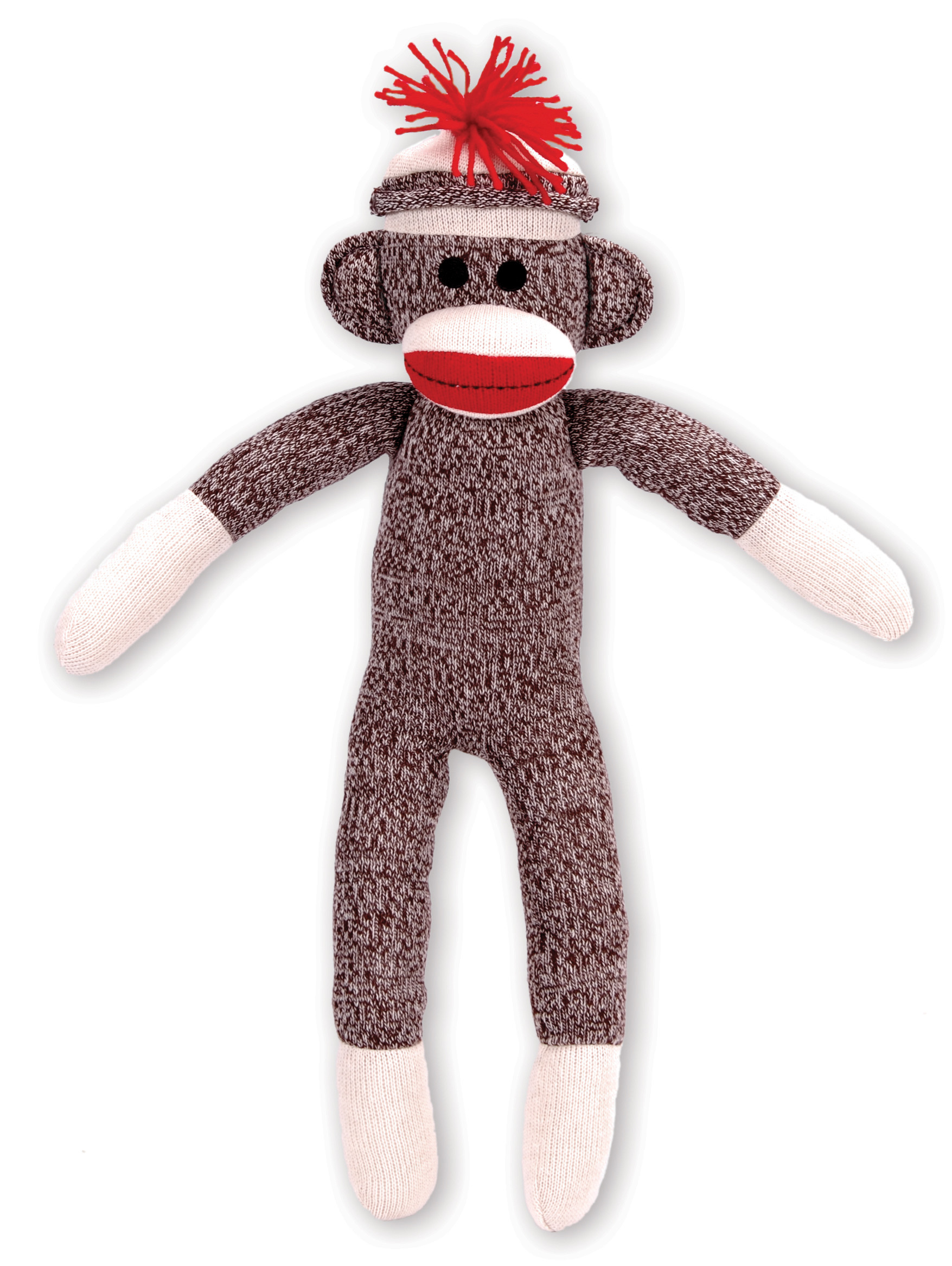 1755x2334 Sock Monkey. The traditional sock monkey which is brown, with red lips .