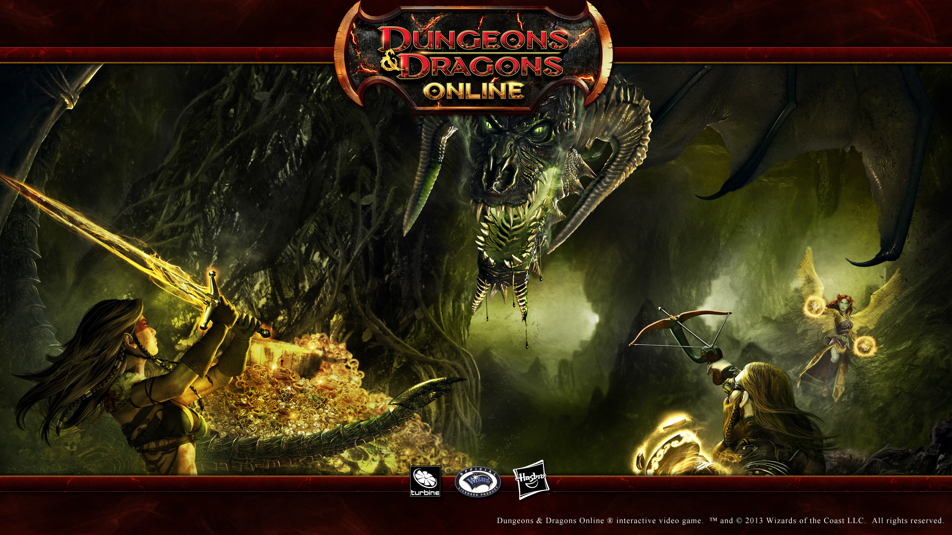 1920x1080 Dungeons & Dragons Online 16:9 Wallpaper - Black Dragon
