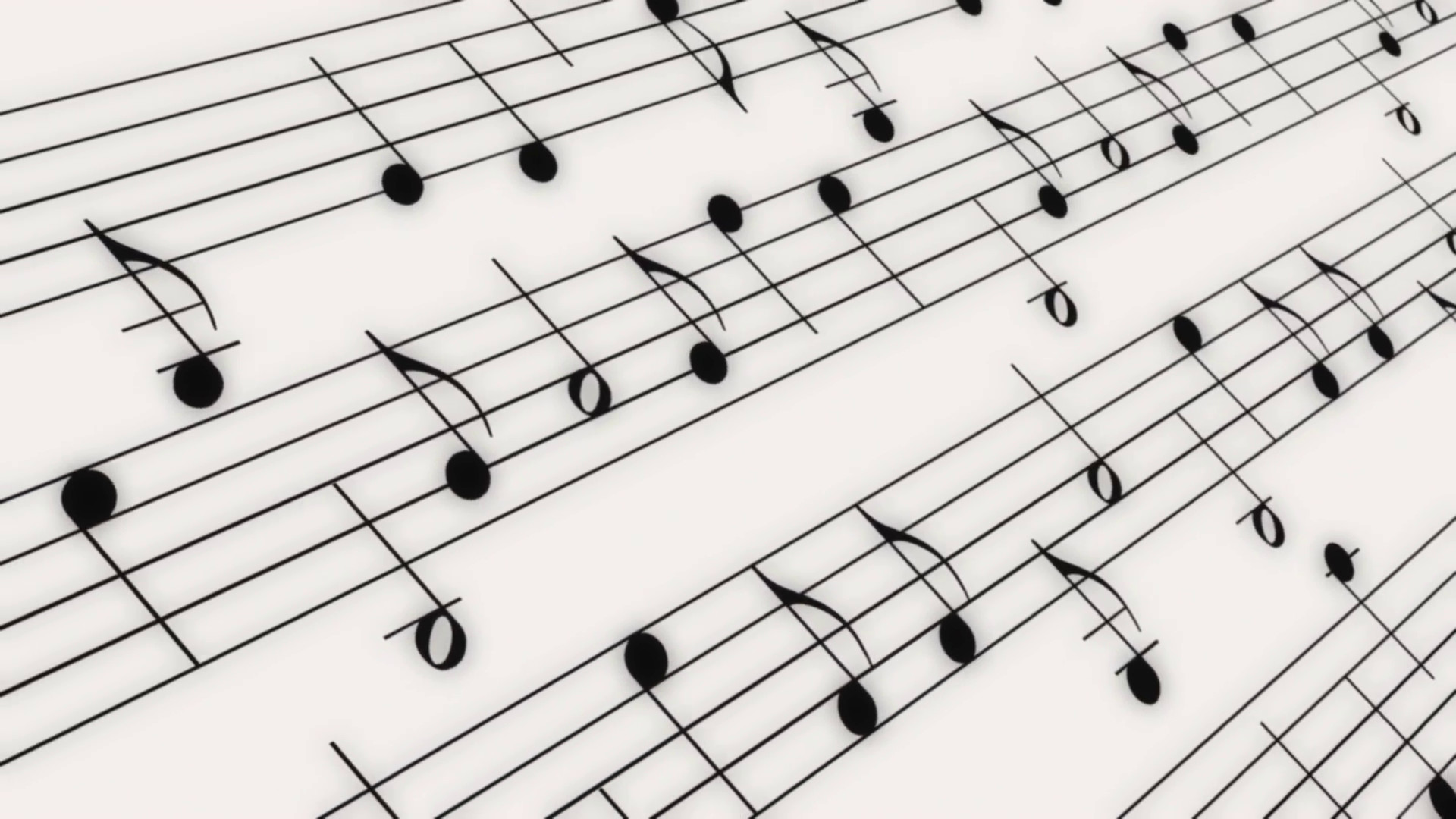 1920x1080 Music Notes on White Looping Background Motion Background - VideoBlocks