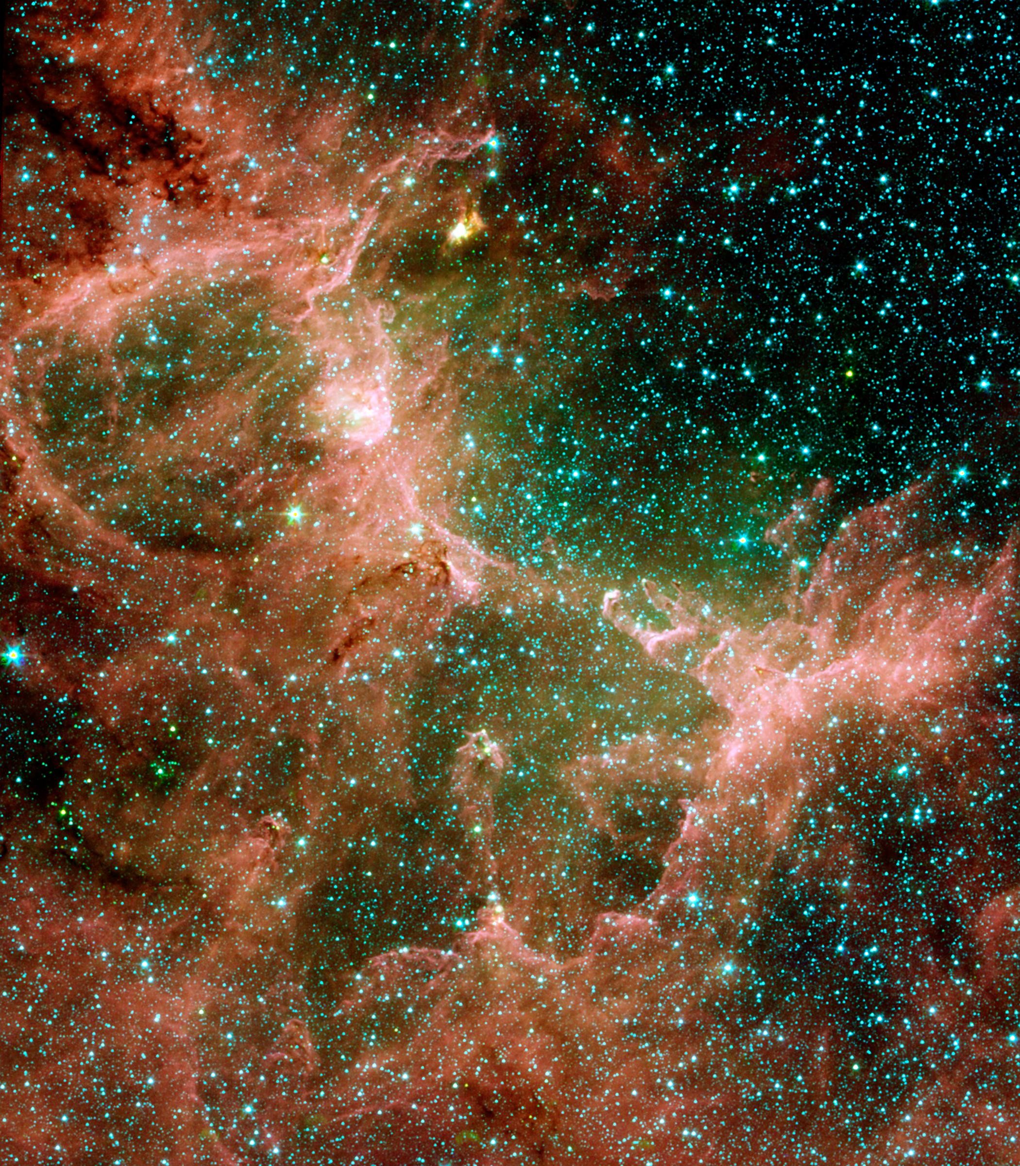 2100x2400 Eagle Nebula Flaunts its Infrared Feathers