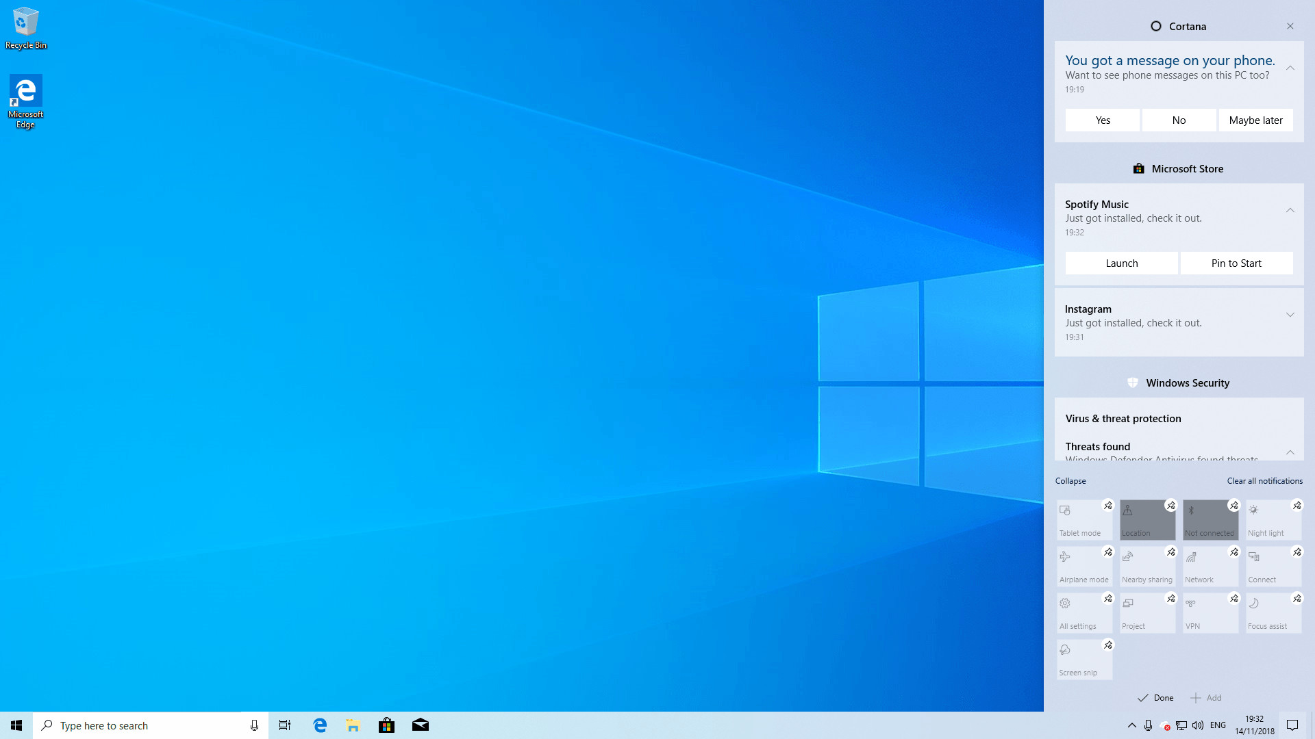 1920x1080 Windows 10 19H1 Light Theme