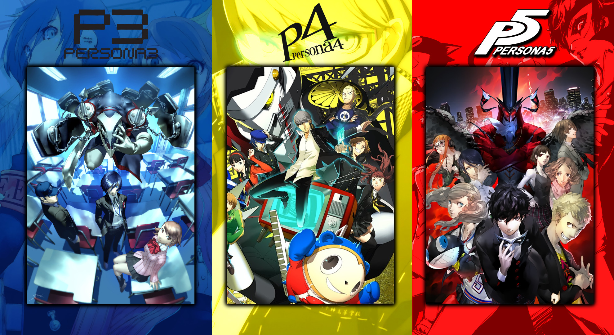 1980x1080 I made a Persona wallpaper for you guys.  only, unfortunately  *betcha Persona 6 is going to be green =P ...
