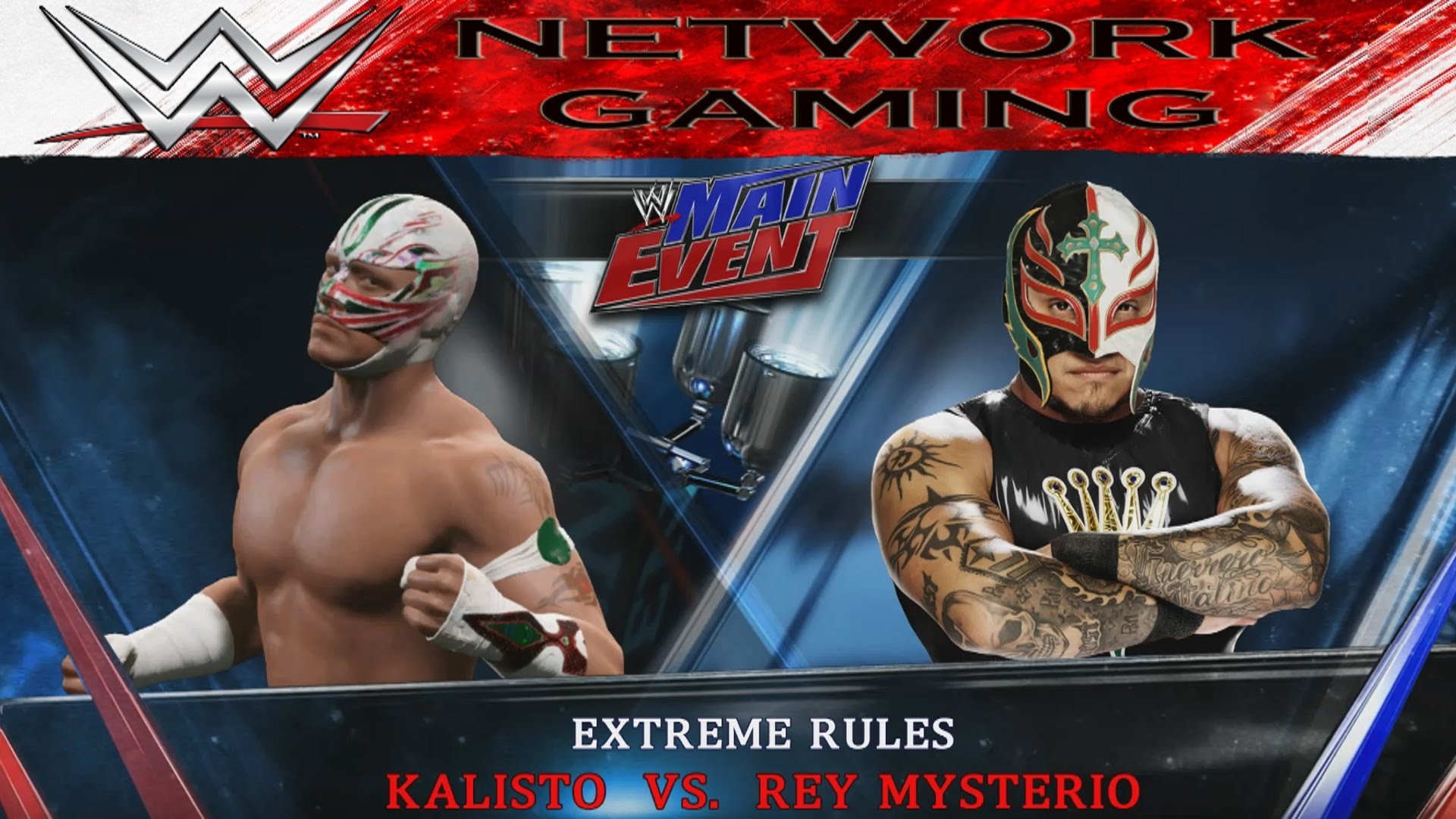 1920x1080 Kalisto vs Rey Mysterio Full Match Main Event WWE 2K15 PS4 XBOX ONE -  YouTube
