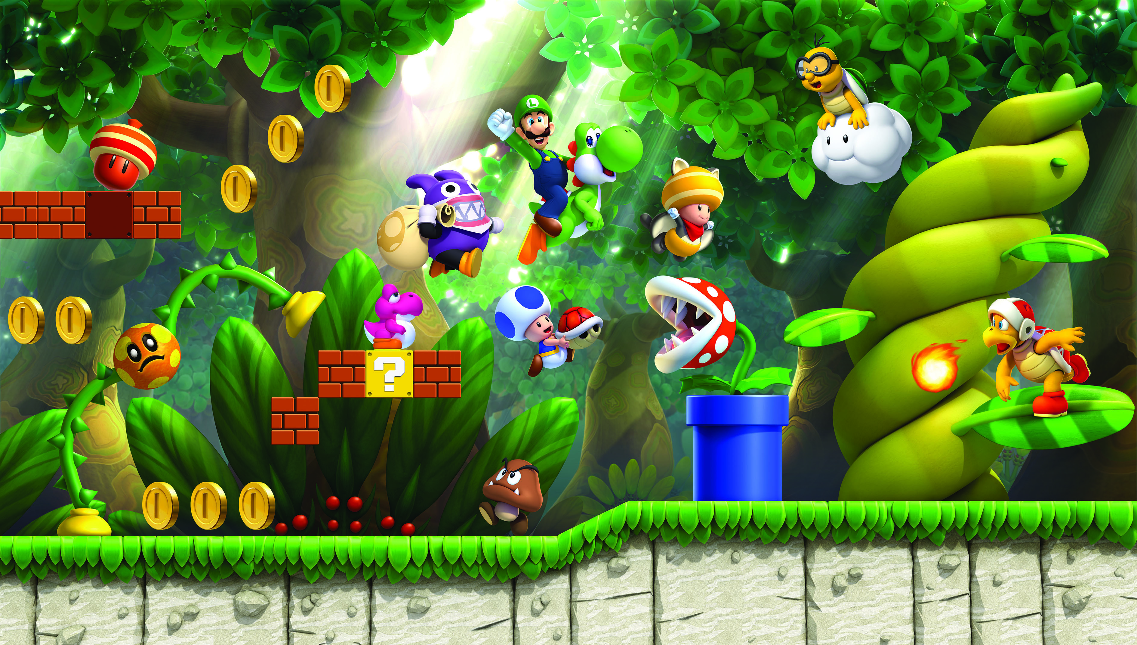 3780x2143 New Super Luigi U HD Wallpaper | Background Image |  | ID:553181 -  Wallpaper Abyss