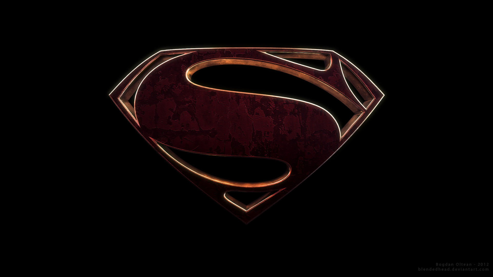 1920x1080 Superman “S” Logo Man of Steel Wallpaper