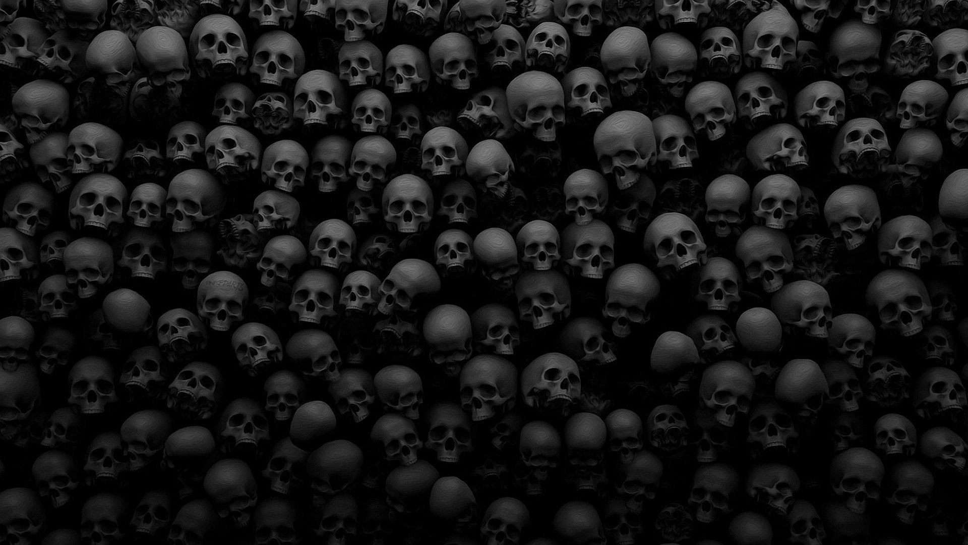 1920x1080 skull many death background