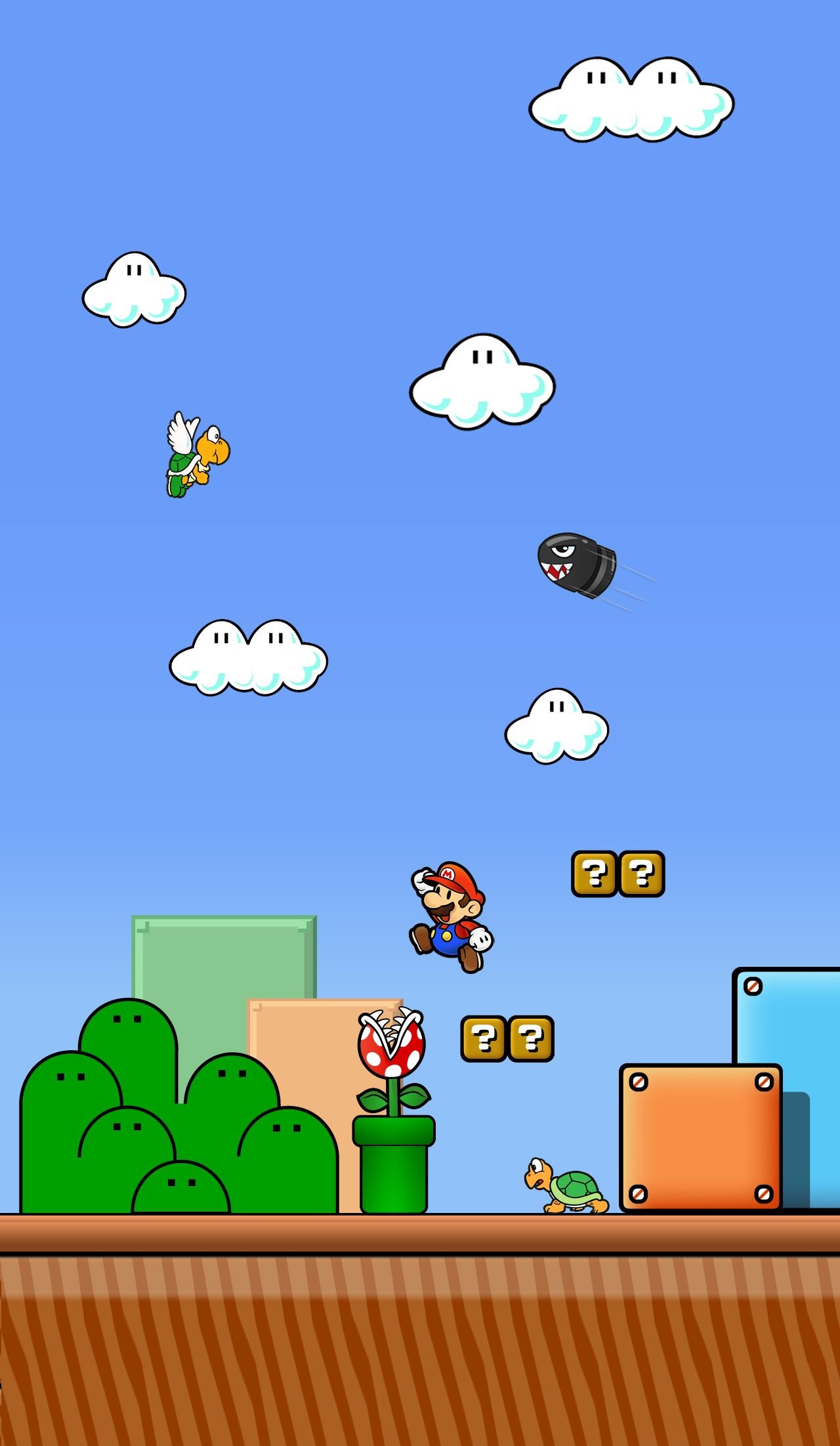 1280x2203 Super Paper Mario Wallpaper by Fawfulthegreat64