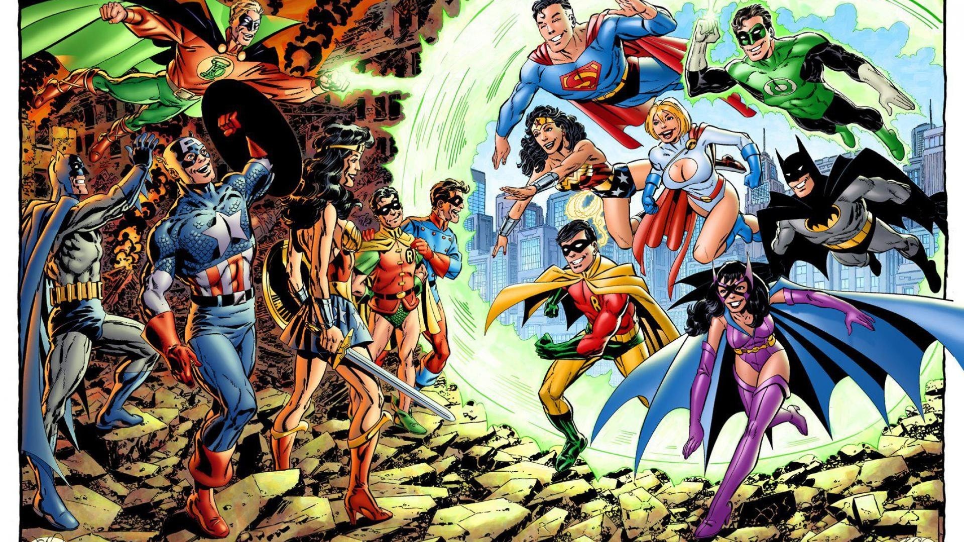 1920x1080 Marvel vs DC Wallpaper