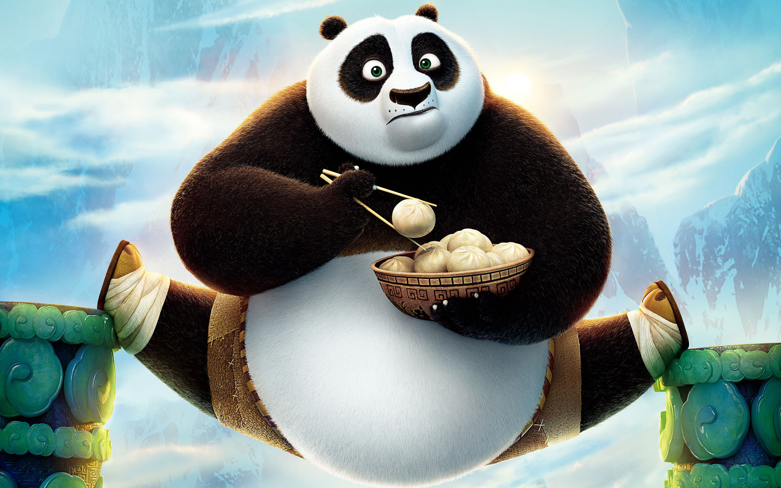 2560x1600 Cute Kung Fu Panda 3 Wallpaper