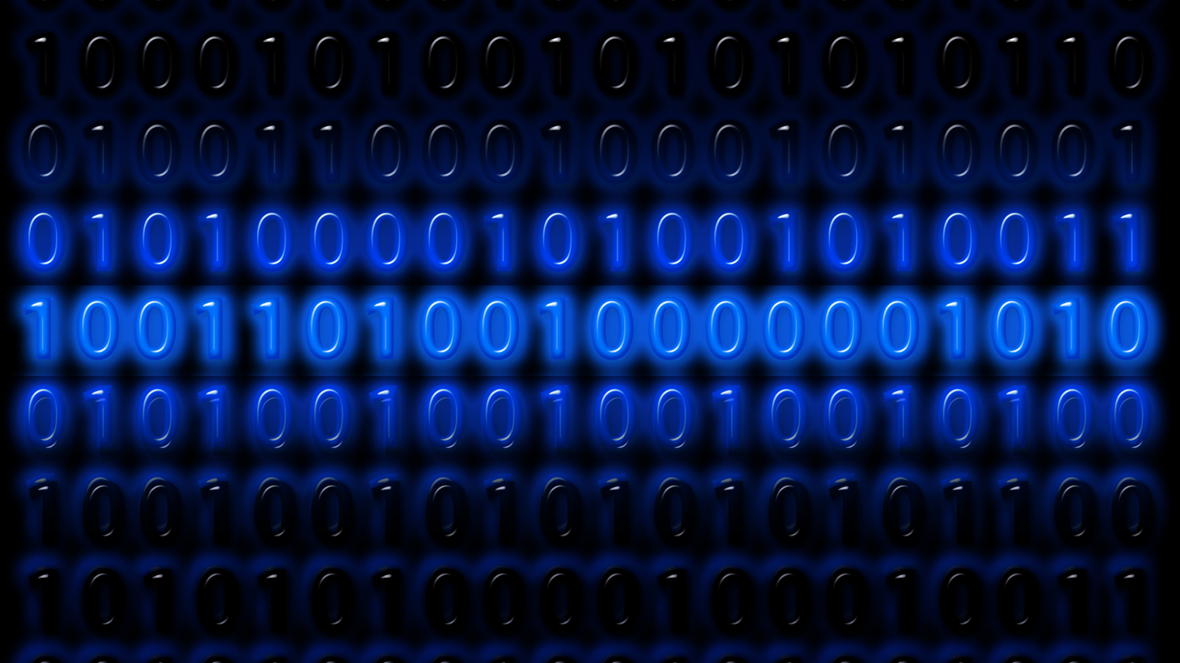 3840x2160 Preview wallpaper binary code, numbers, programming 