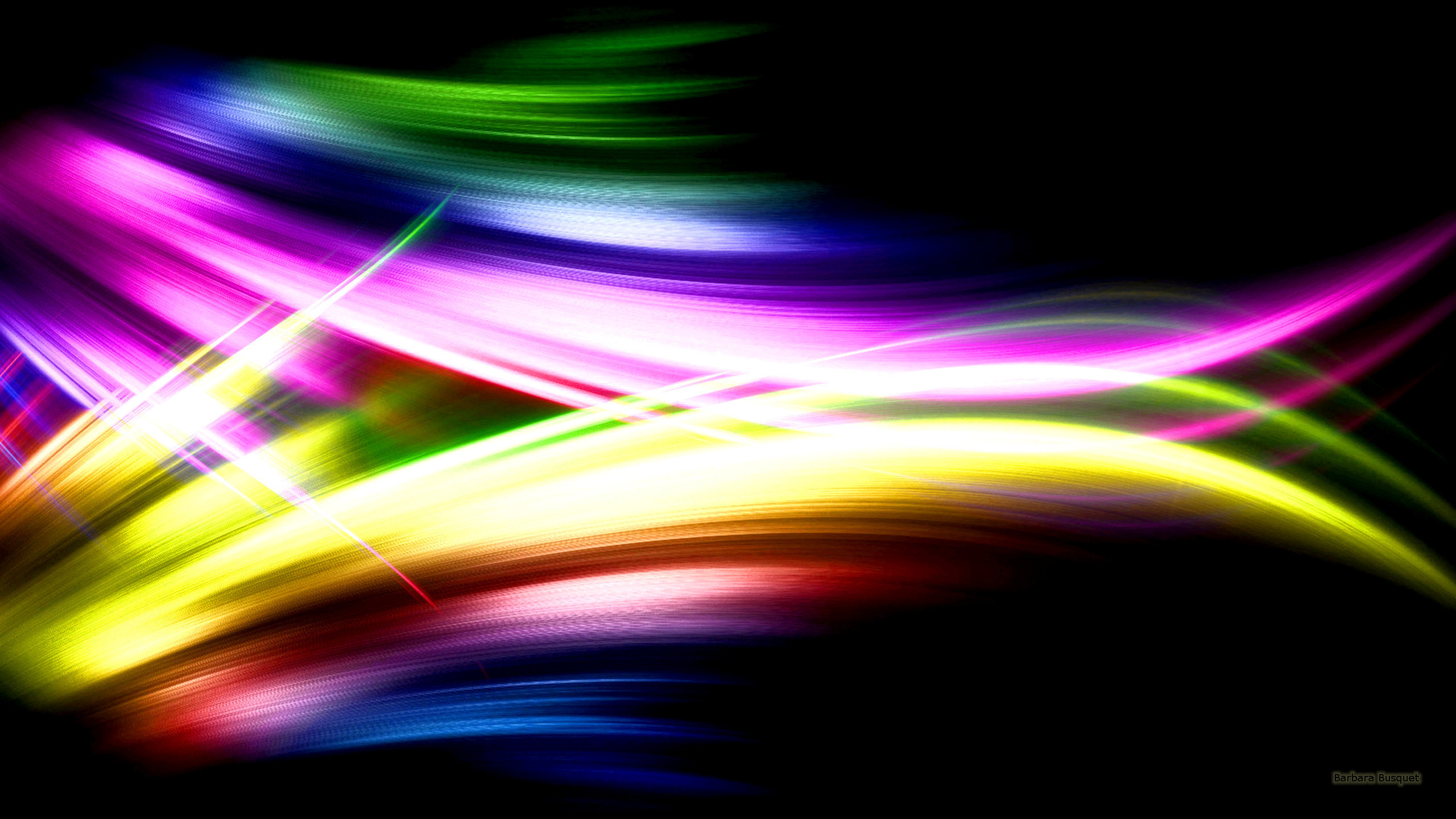 2560x1440 Dark abstract wallpaper with spectrum colors