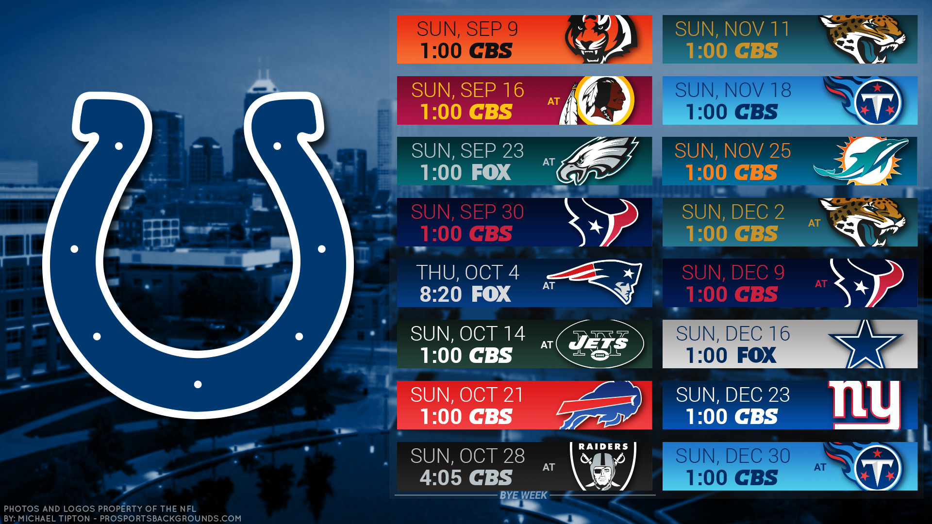 2020-2021 Indianapolis Colts Lock Screen Schedule for iPhone 6-7-8 Plus