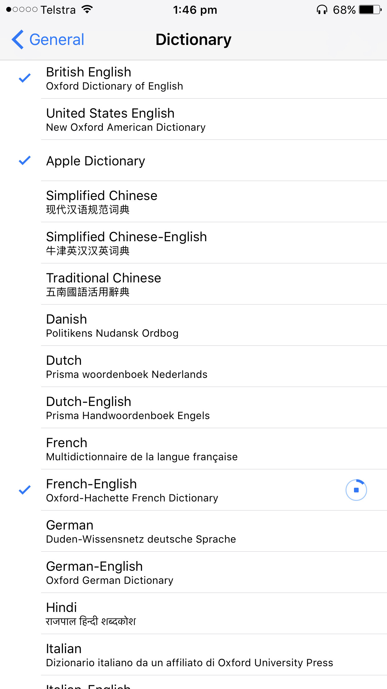 1242x2208 Add translation dictionary on iPhone