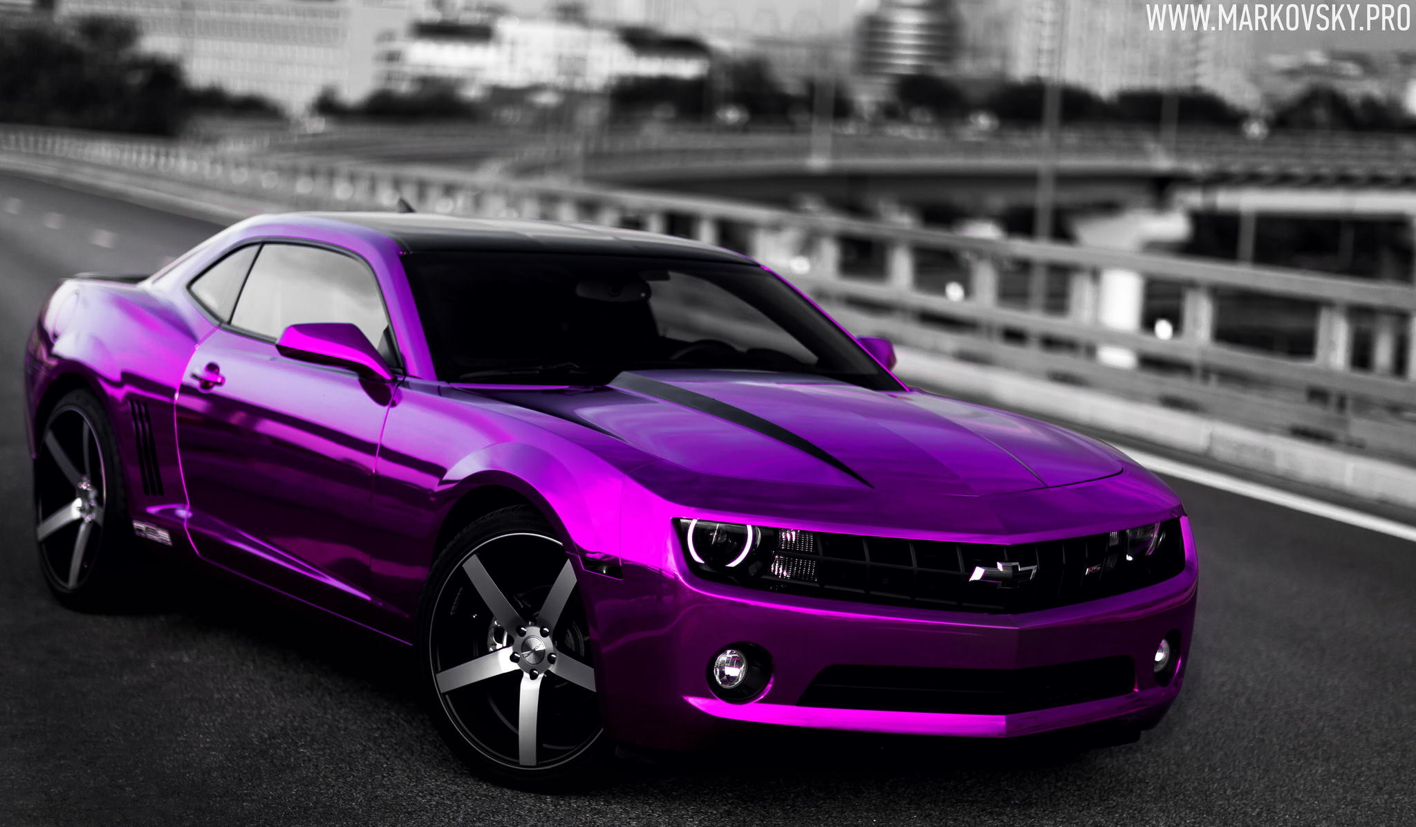 2048x1196 Purple Camaro 2015 Purple Camaro HD Wallpaper For Desktop Backgro...