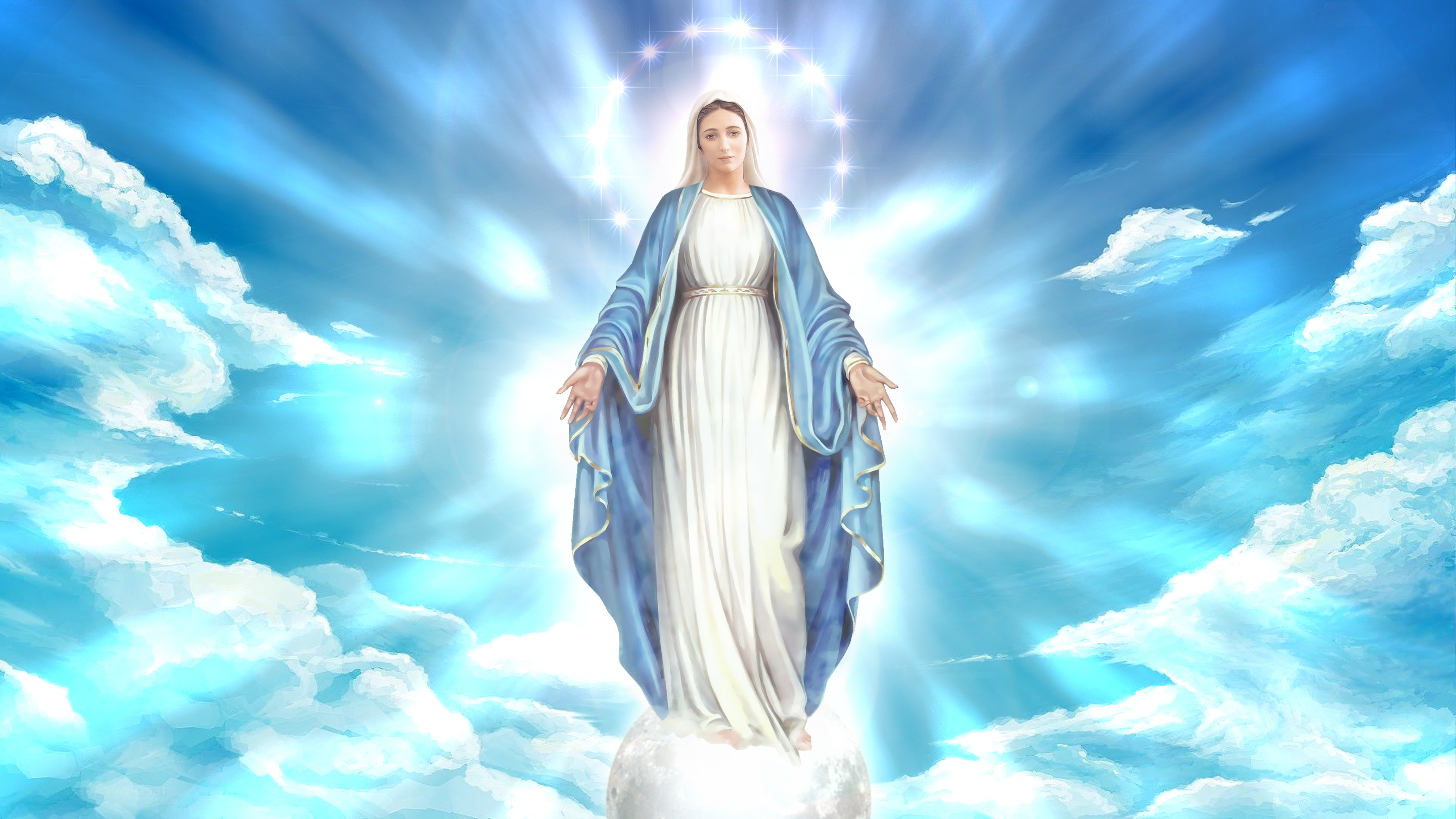 2880x1620 Blessed Virgin Mary Wallpaper WallpaperSafari
