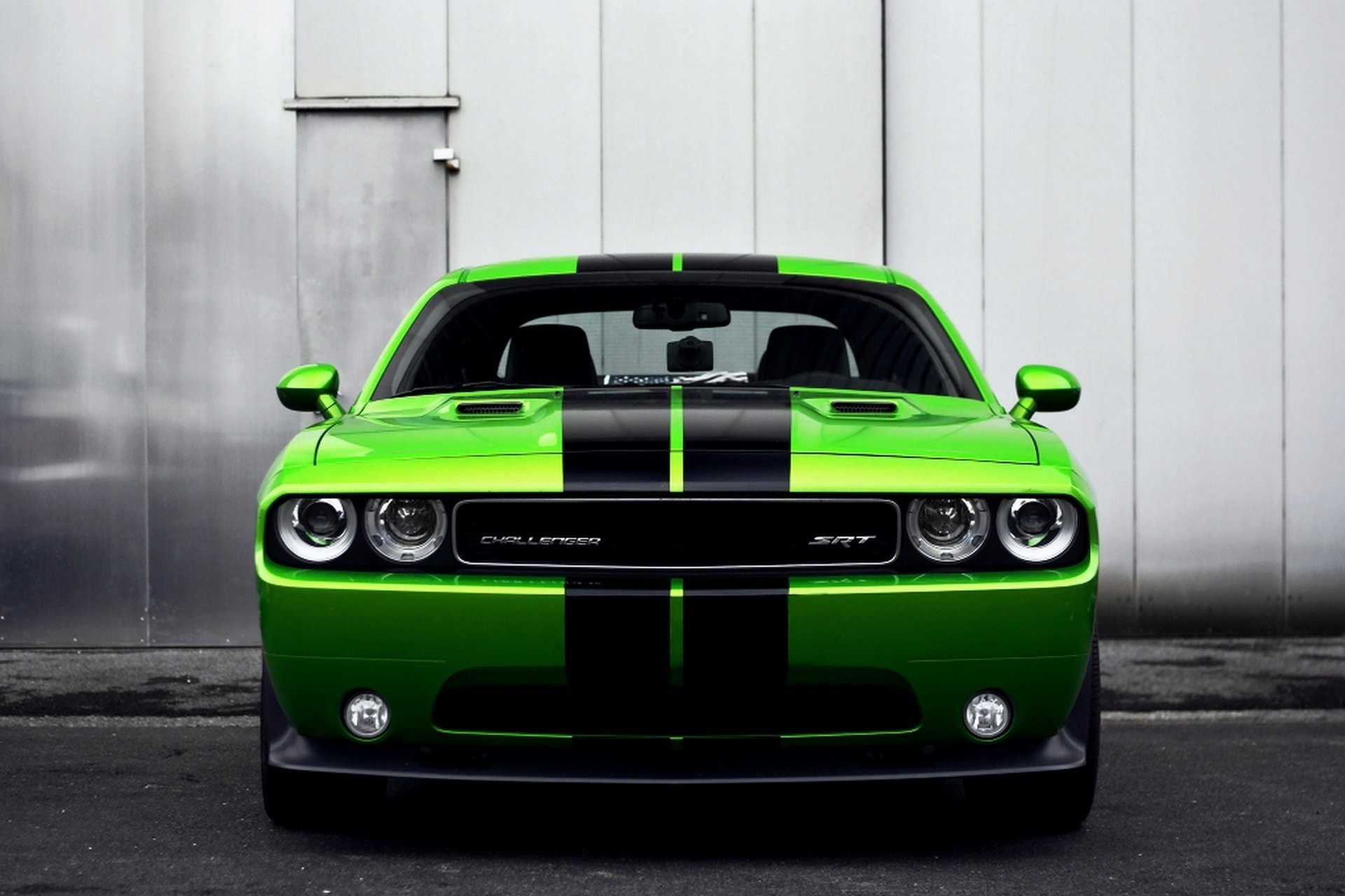 1920x1280 dodge challenger srt8 green car automobile muscle wallpapers hd machine  vehicles dodge challenger green front beautiful
