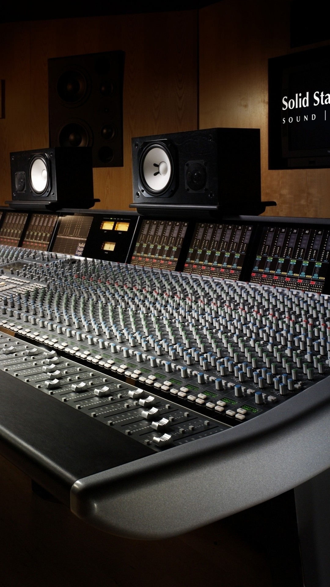 1080x1920 Preview wallpaper sound recording, studio, equipment 