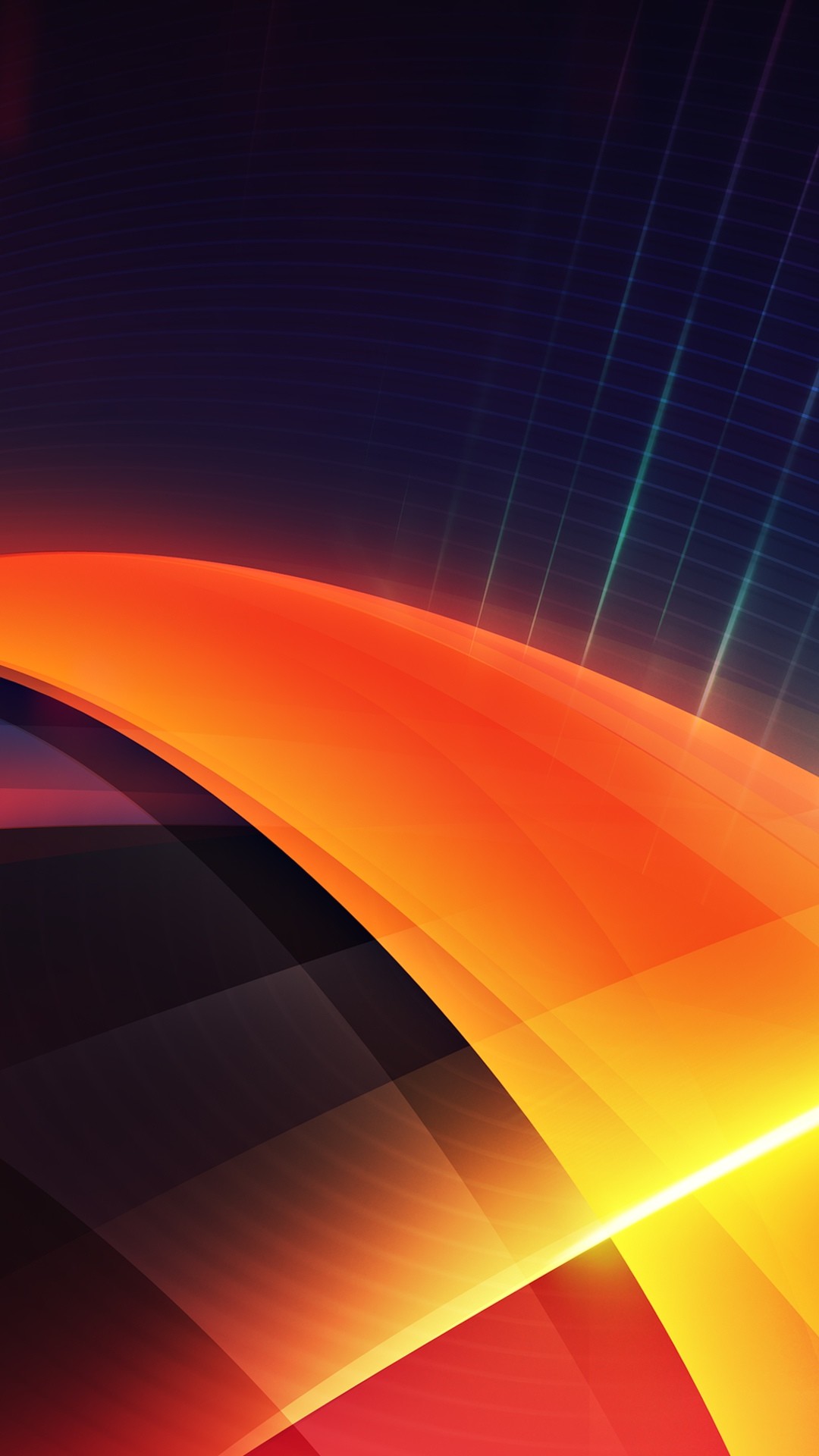 1080x1920 Futuristic Orange Layers Illustration iPhone 6 Plus HD Wallpaper