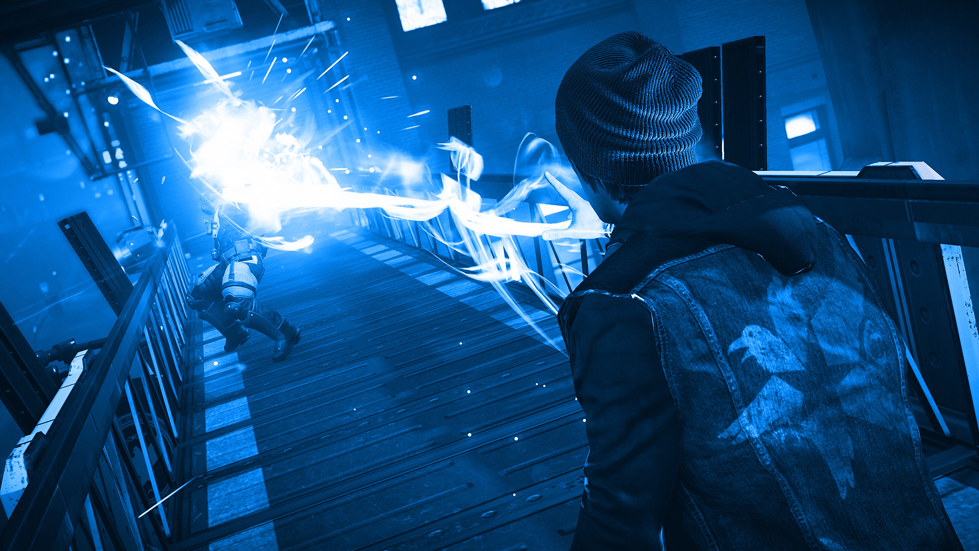 1920x1080 ... Infamous Second Son Blue Neon Wallpaper 13 by XtremisMaster
