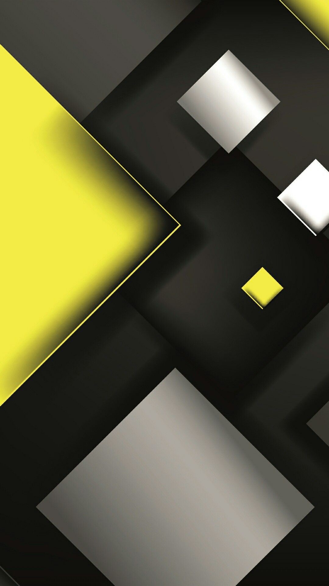 1080x1920 Yellow and Black Abstract Wallpaper