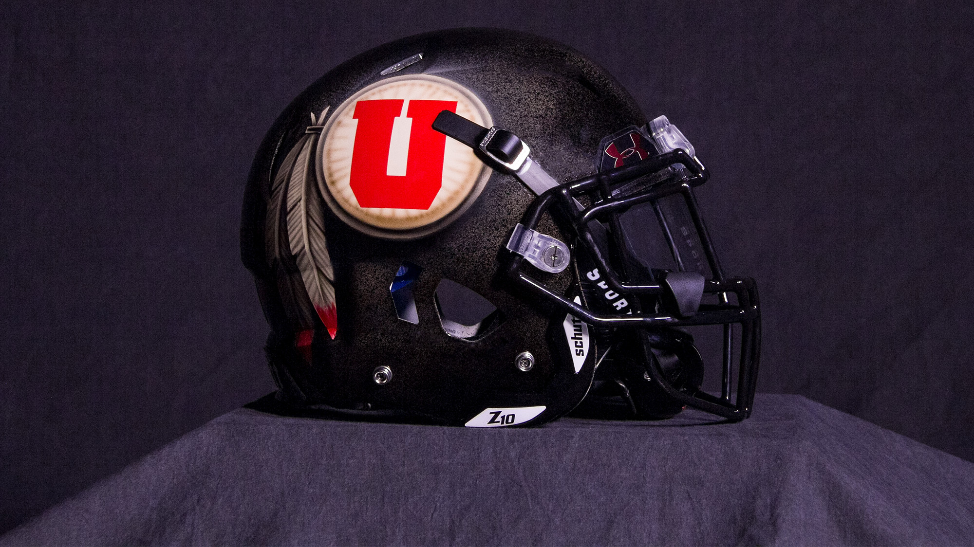 2000x1124 Utes Unveil Designer Helmets at USC Blackout Game - UtahUtes.com |  University of Utah Athletics
