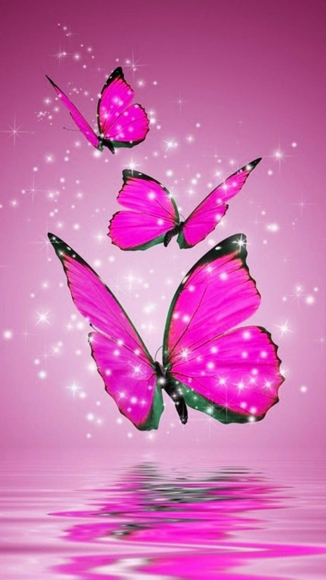 1080x1920 Pink Butterfly HD Wallpapers For Android - 2019 Android Wallpapers