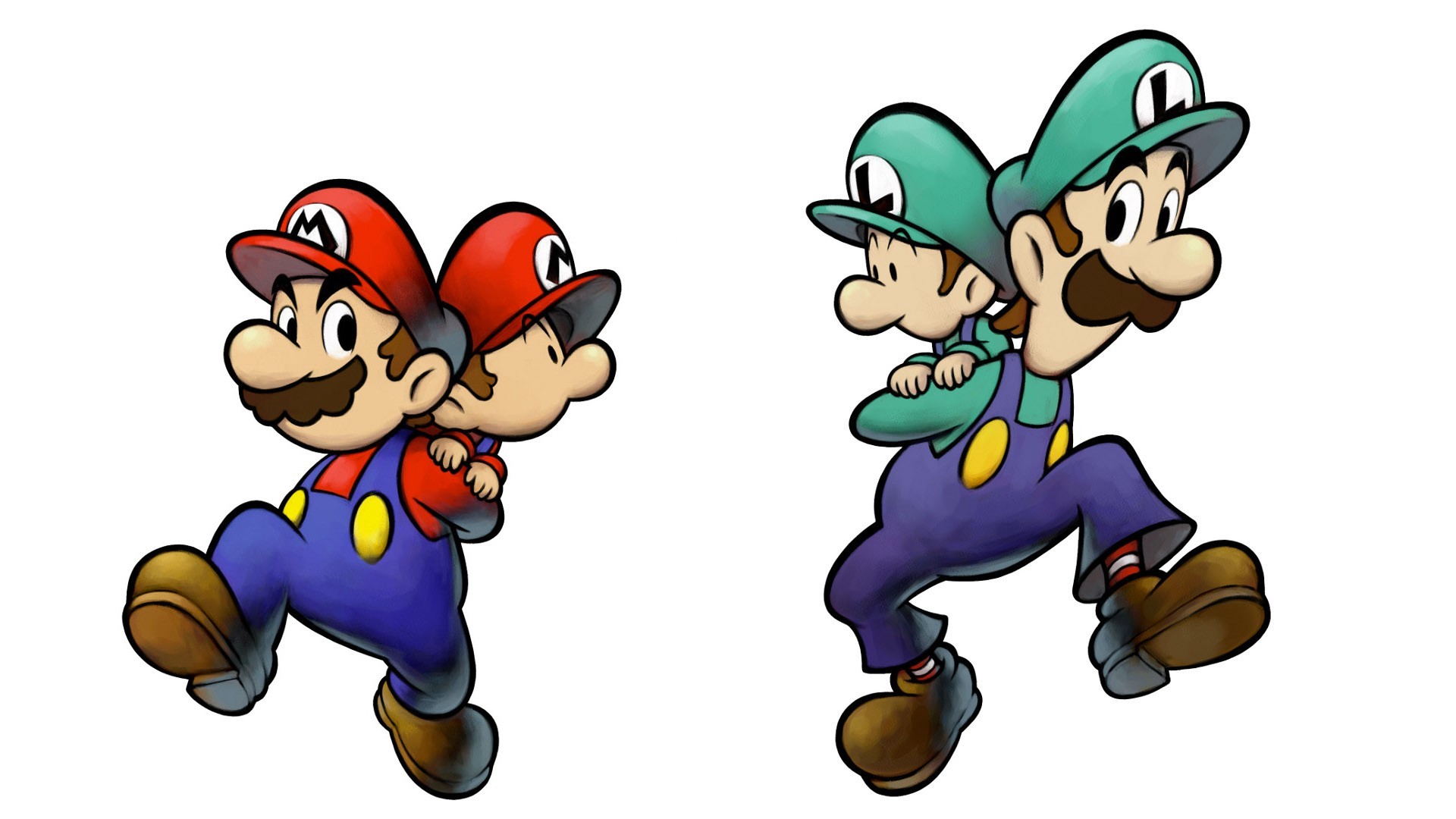 1920x1080 ... Mario & Luigi: Partners in Time - Fanart - Background ...