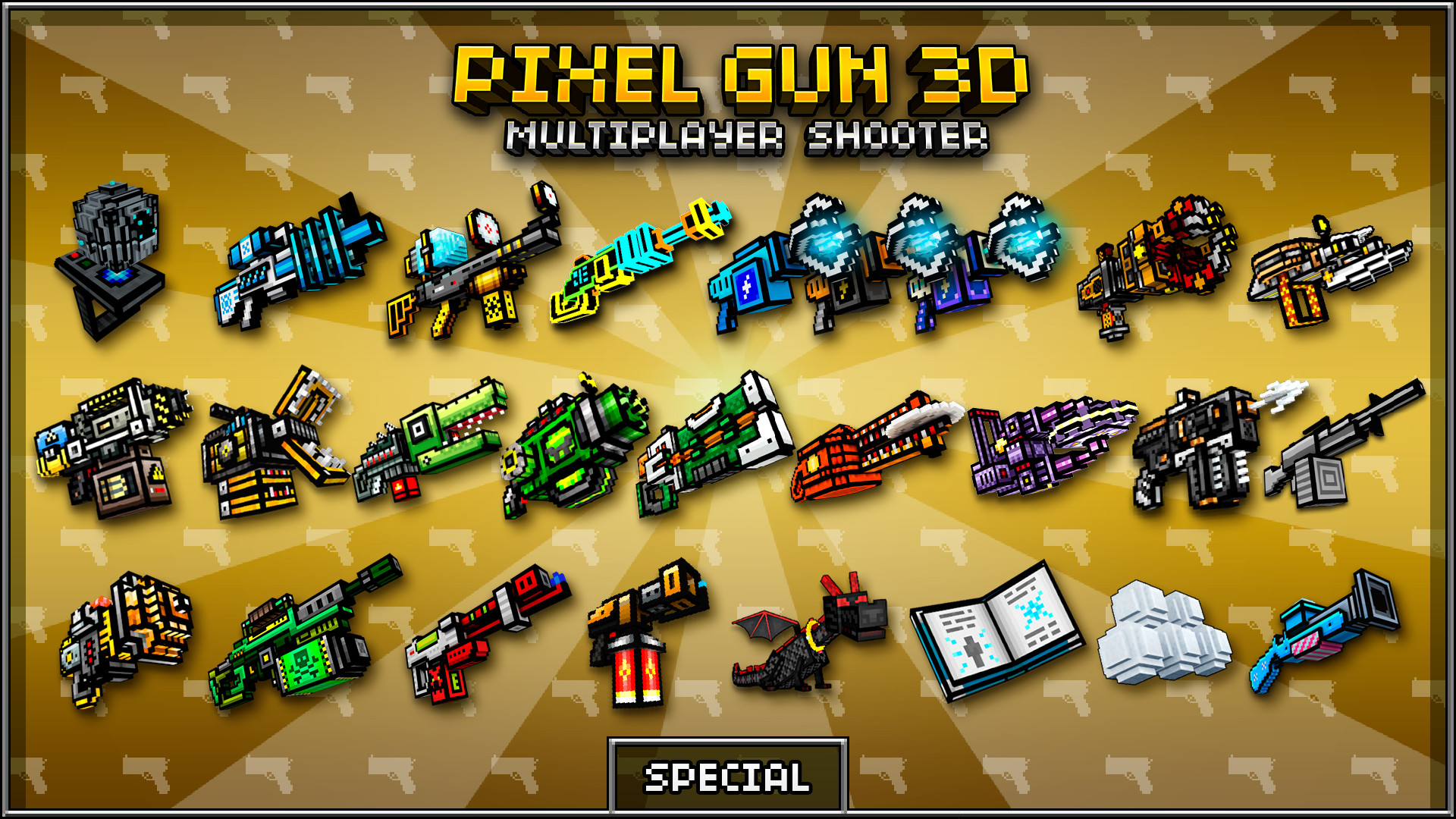 1920x1080 Pixel Gun 3D on Twitter: "Special weapon for a special case! What is your  favorite special gun? https://t.co/NGQ18wL1gx #PixelGun3D #pg3d ...