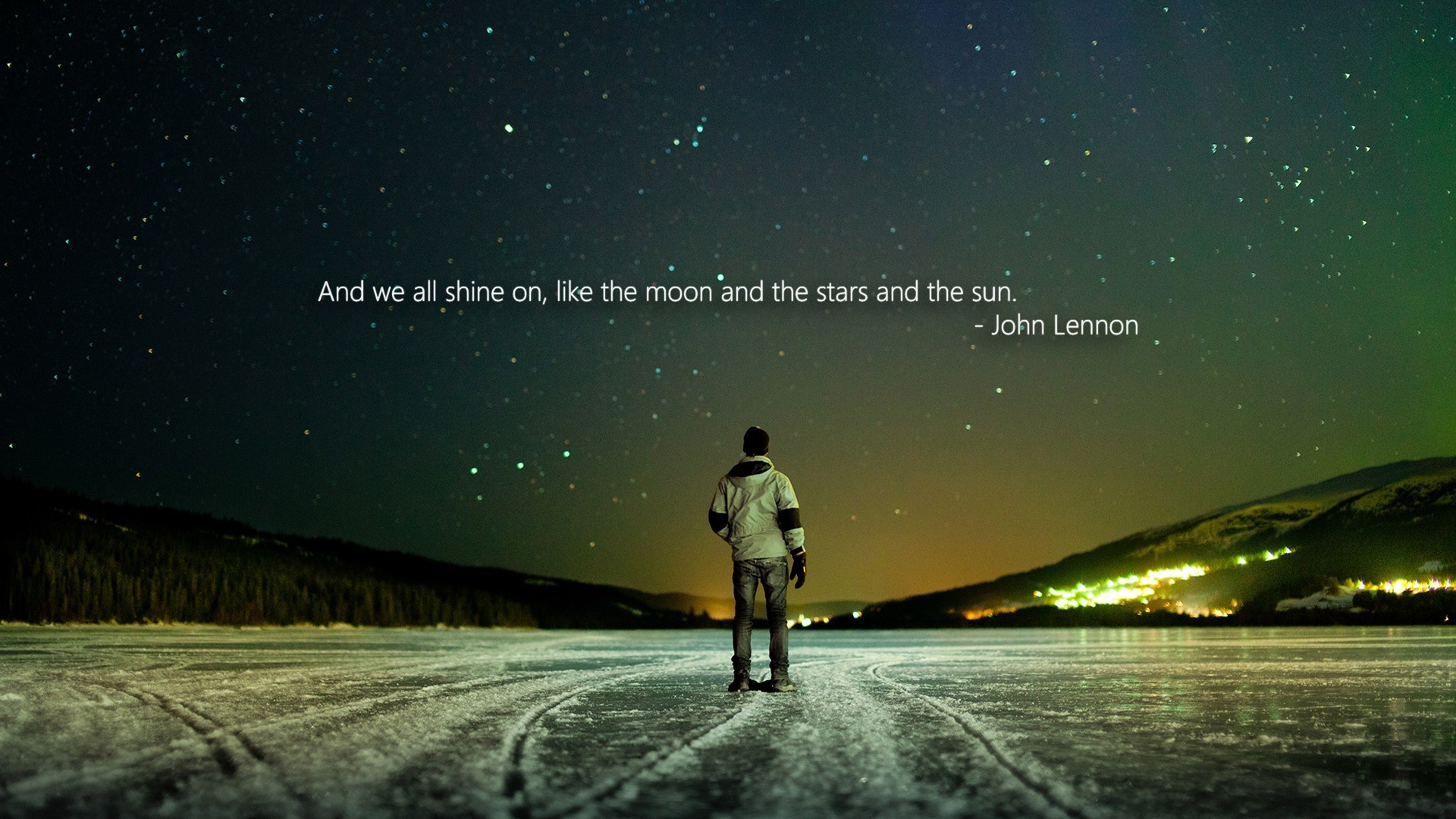 1920x1080 nature, Snow, Ice, People, Quote, John Lennon Wallpapers HD / Desktop and  Mobile Backgrounds