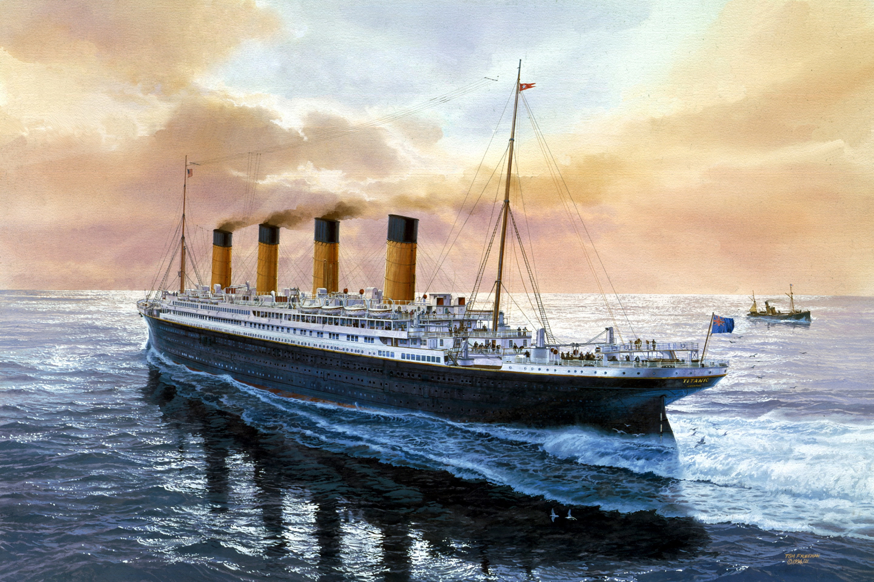 4K widescreen wallpaper that i made from my favourite render of Titanic I  havent posted anything new for long time and though you guys would  appreciate something like this  rtitanic