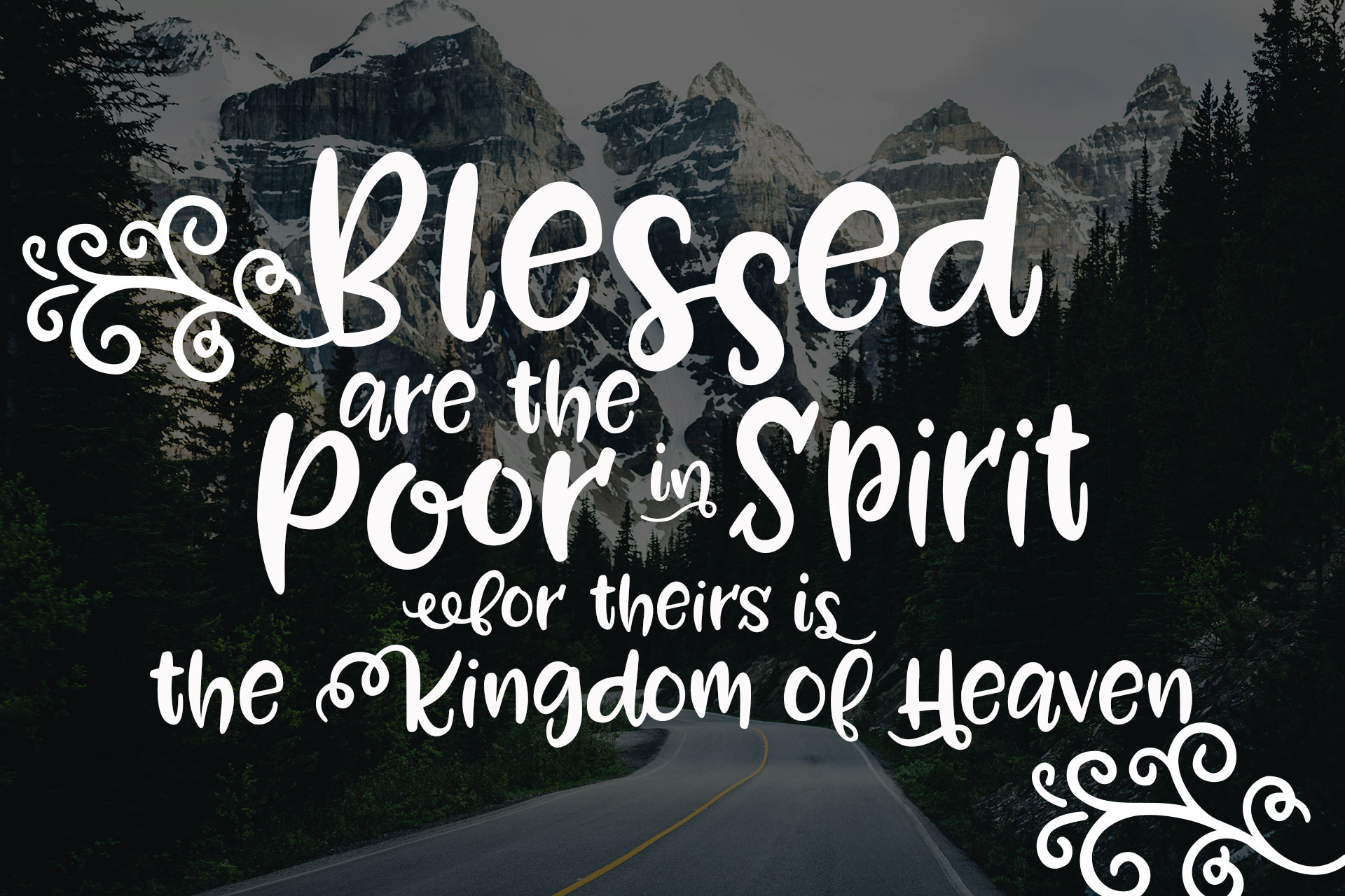 1920x1280 Beatitude Wallpaper: Blessed are the Poor in Spirit