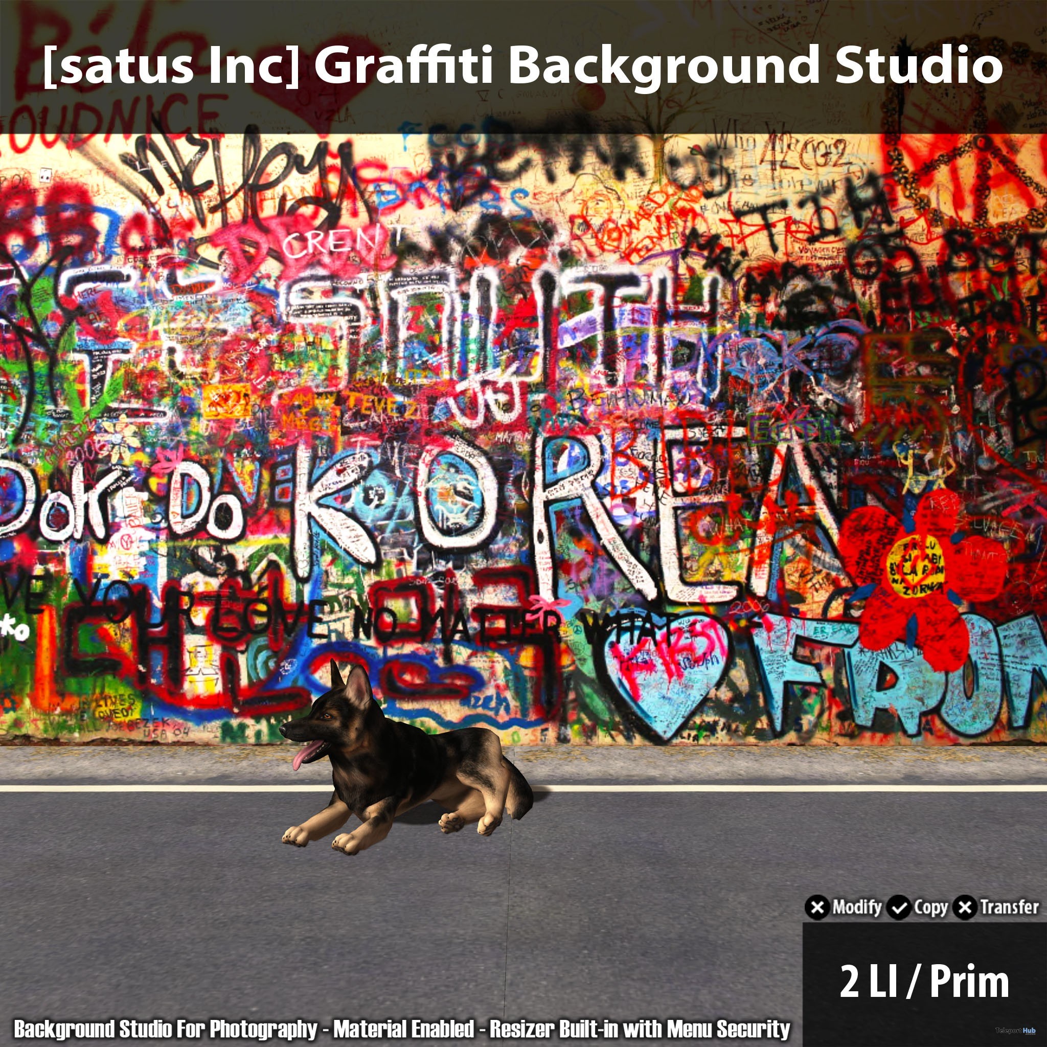 2048x2048 Graffiti Background Studio Group Gift by [satus Inc] - Teleport Hub -  teleporthub.