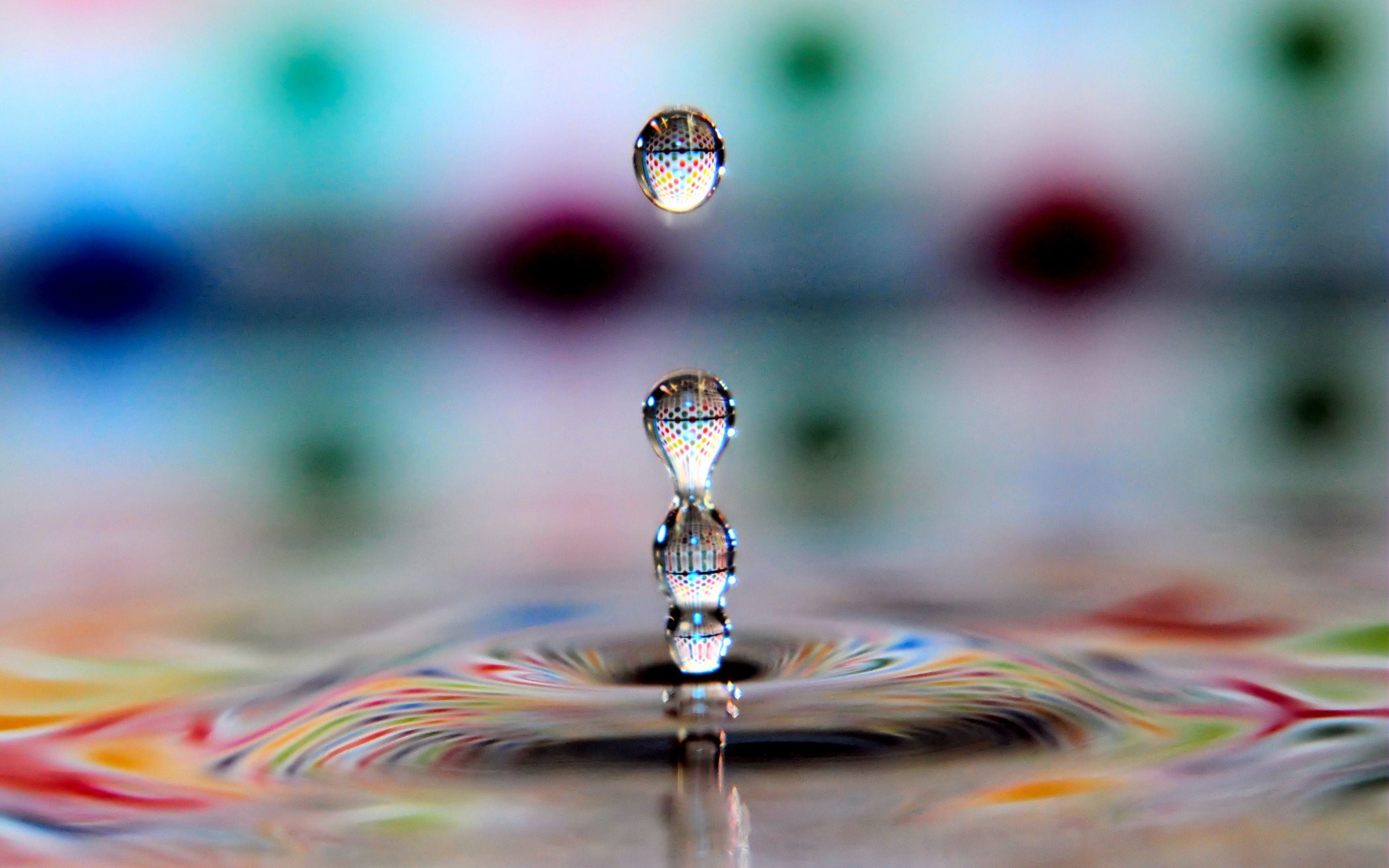 2560x1600 colored-water-drops