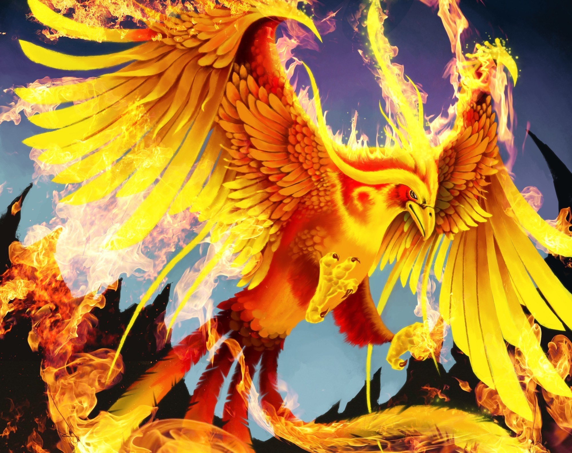 2000x1585 phoenix bird art ...