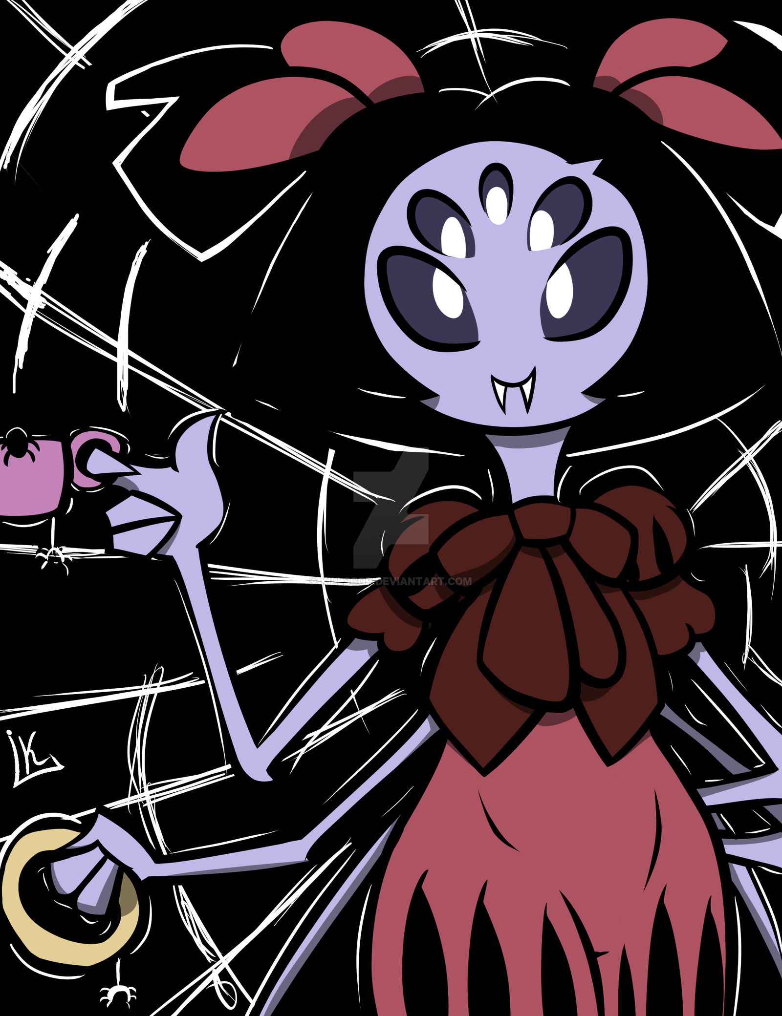 1600x2080 ... [Undertale/Muffet] Do you want a cup of spider ? by Killscor