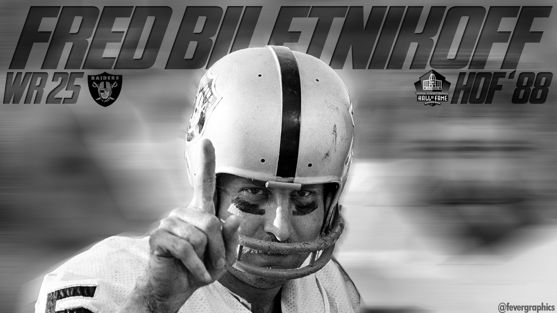 1920x1080 Made a Fred Biletnikoff wallpaper for Raider Nation! Hope you guys like it!