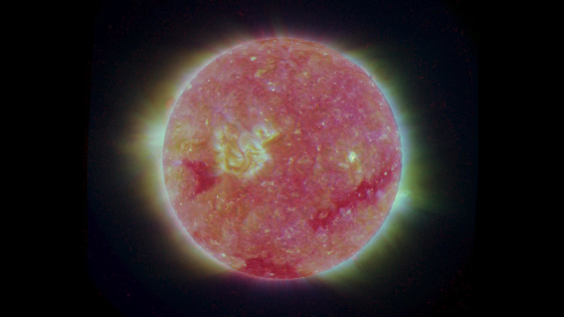 1920x1080 The structure of the Sun's corona shows well in this image from NASA's  Solar TErrestrial RElations