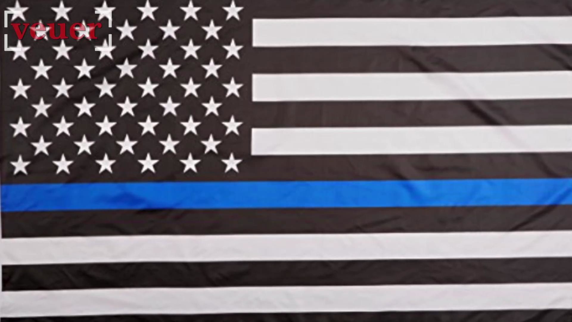 1920x1080 Police officer's daughter asked to remove 'Blue Lives Matter' flag