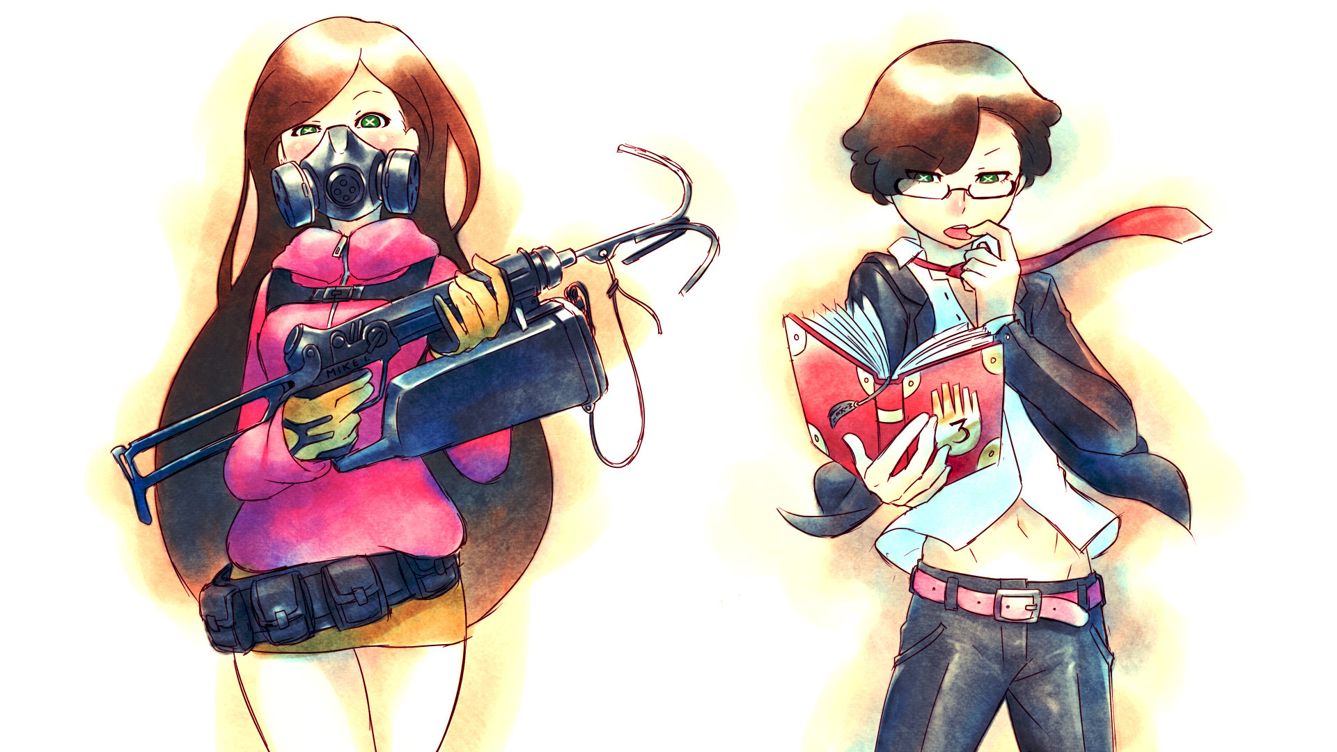 1920x1080 Tags: Anime, Mike Inel, Gravity Falls, Dipper Pines, Mabel Pines,