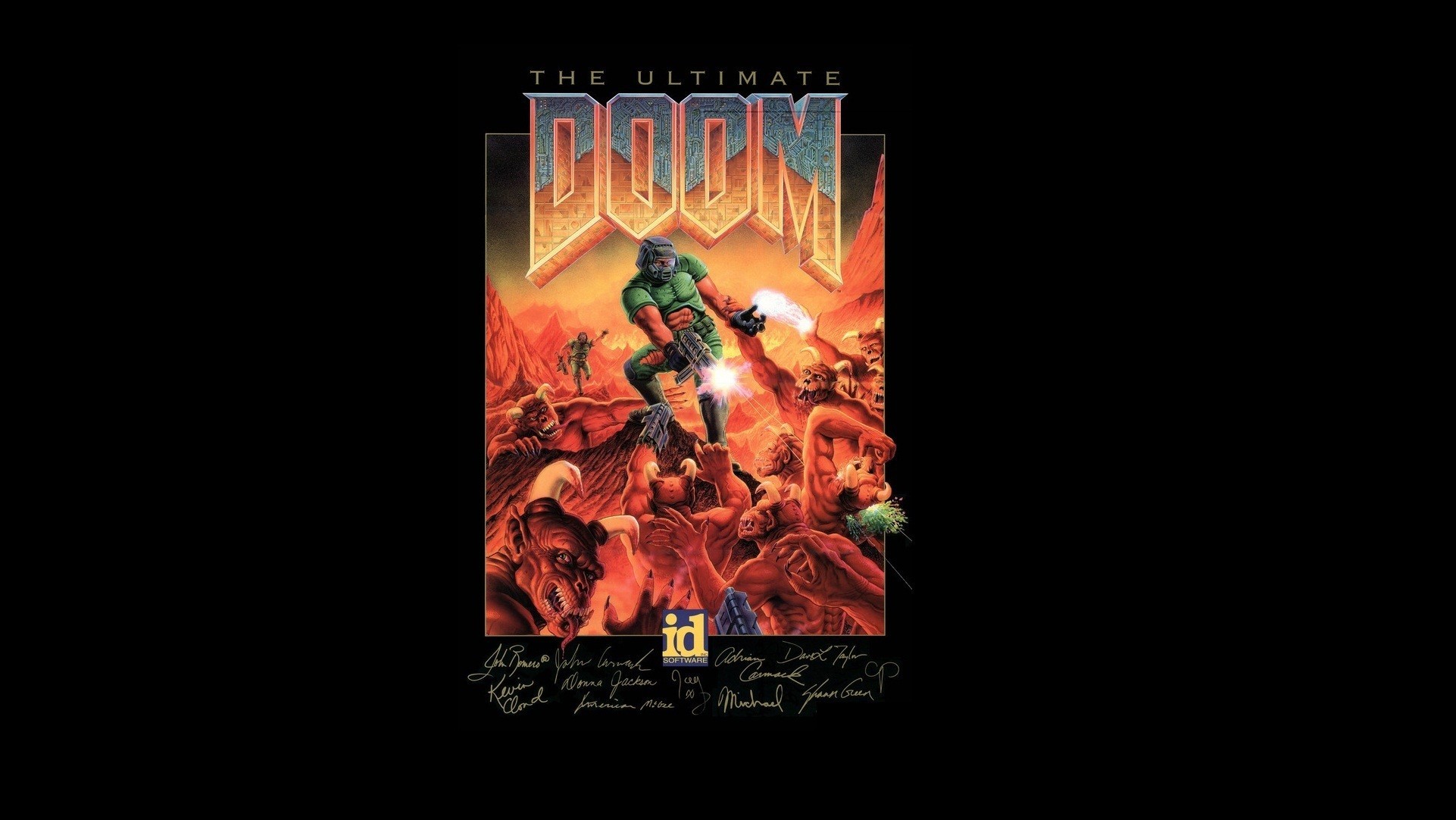 1922x1082 artwork, Doom (game), Video games, Retro games Wallpapers HD / Desktop and  Mobile Backgrounds