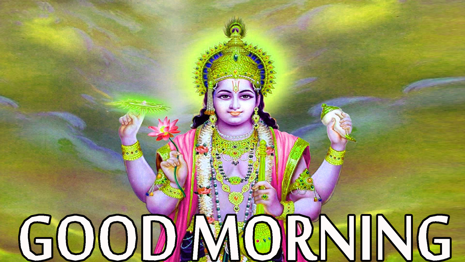 1920x1080 Hindu God Religious Good Morning Images Wallpaper Photo HD