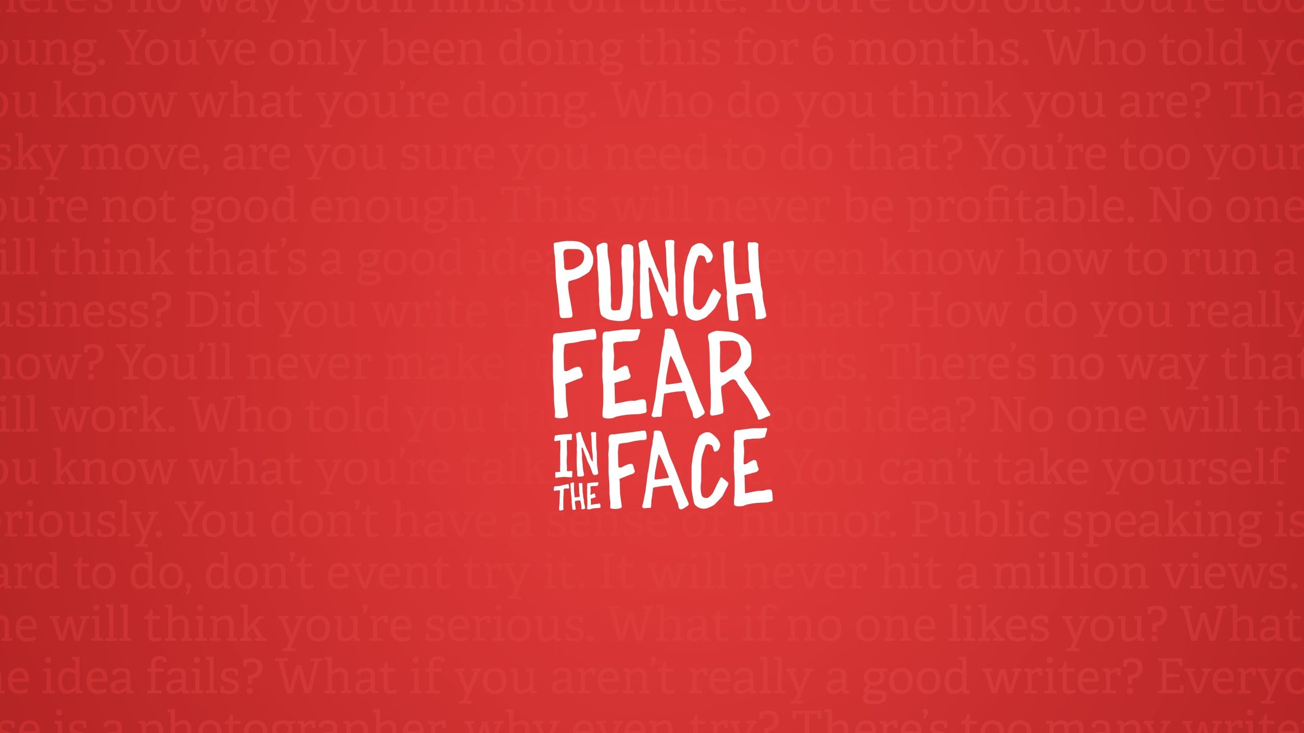 2560x1440 Punch Fear In The Face ...