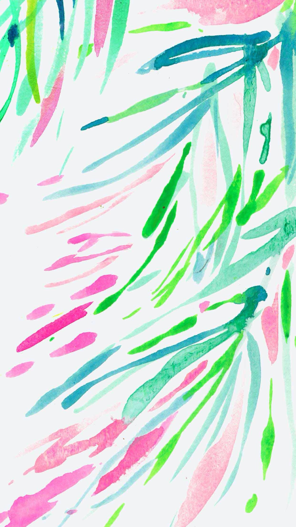 1242x2208 Lilly Pulitzer â Find more watercolor #iPhone + #Android #Wallpapers at…