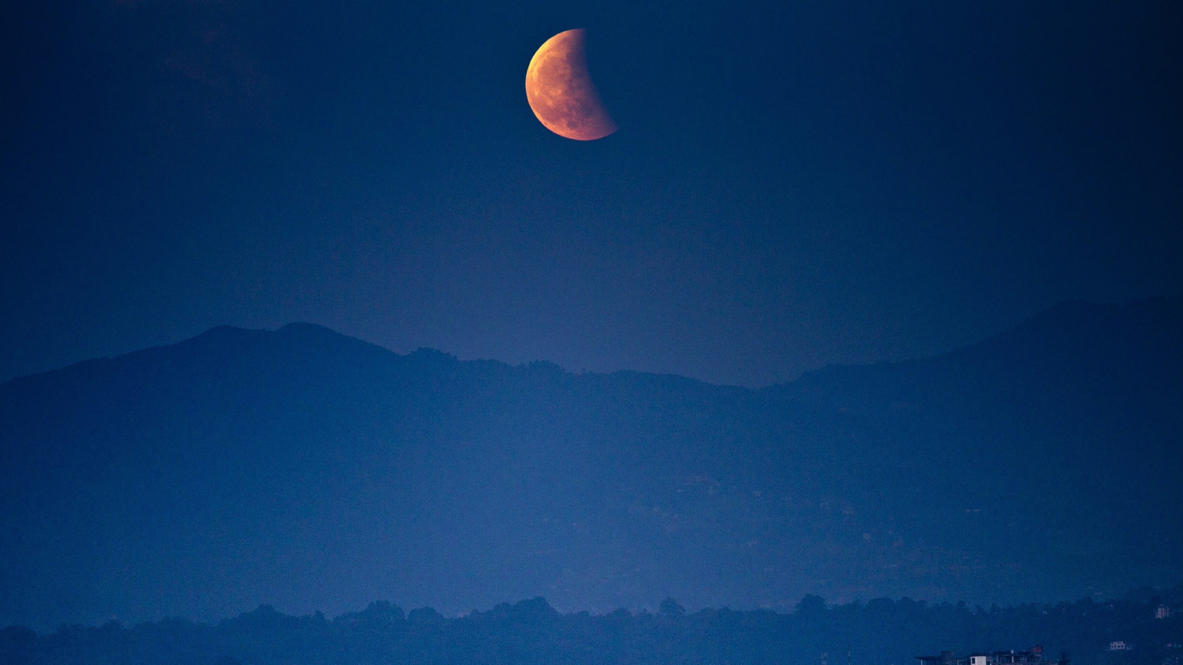 3840x2160  Wallpaper blood moon, blood moon 2015, shortest eclipse of the  century, national