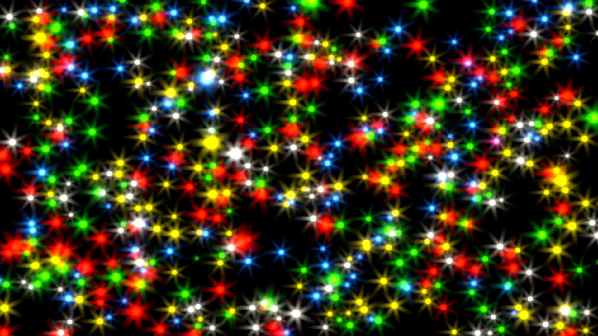 1920x1080 Animated falling glowing Christmas lights oh black background 2