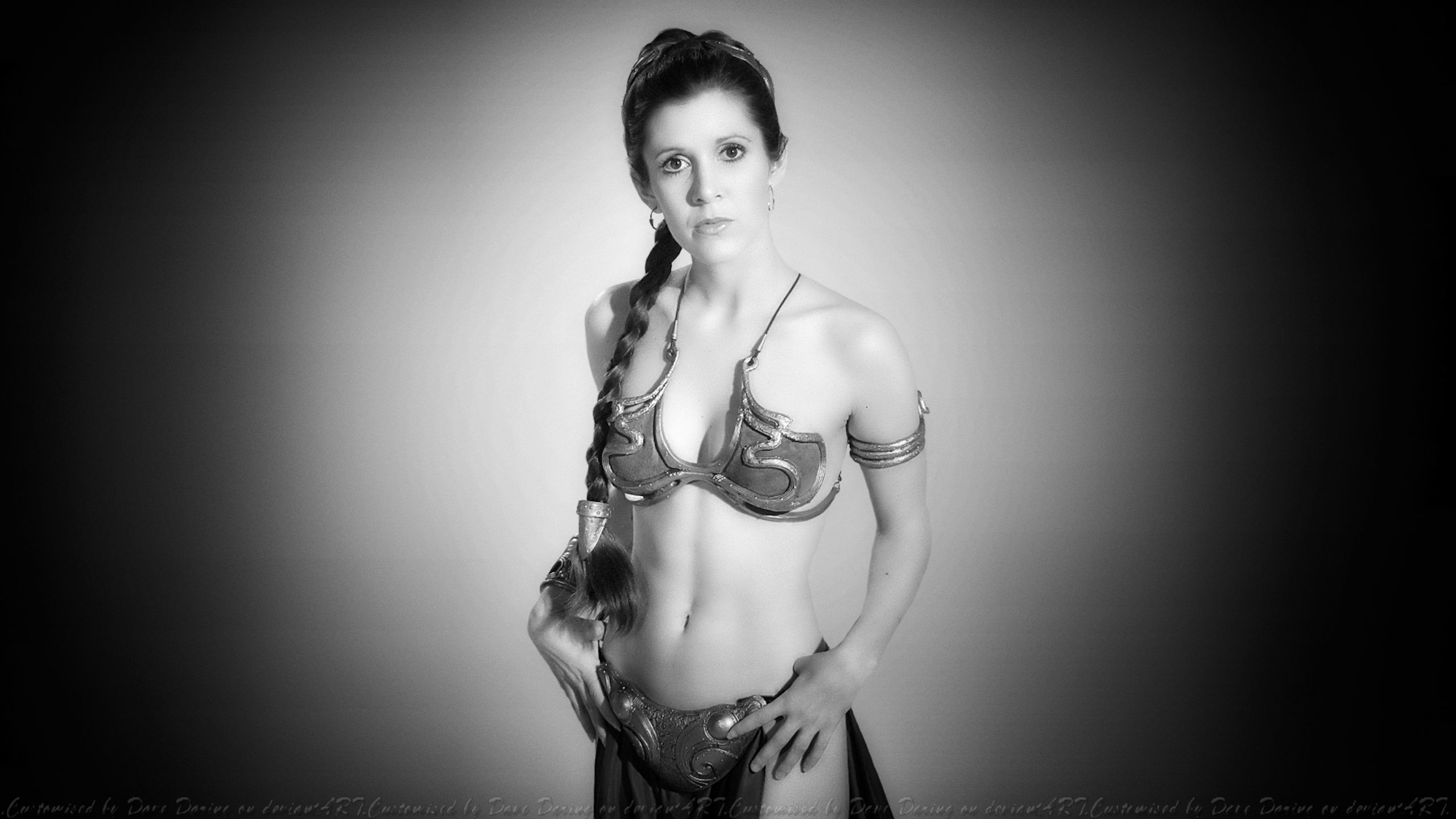 2560x1440 Carrie Fisher Princess Leia XLVIII by DaveDaring on DeviantArt