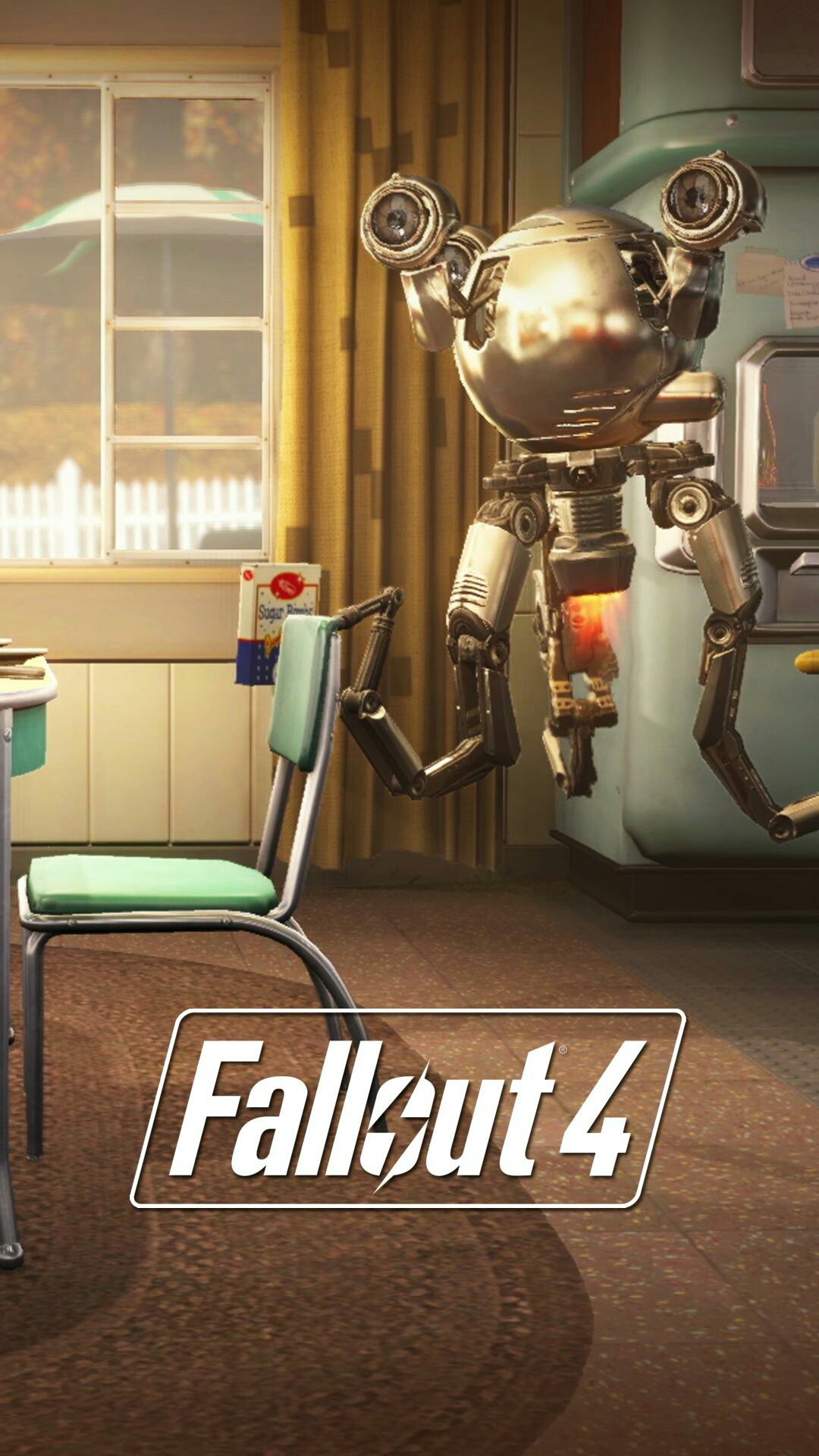 1080x1920 Fallout 4 Mr gutsy robot mobile phone wallpaper