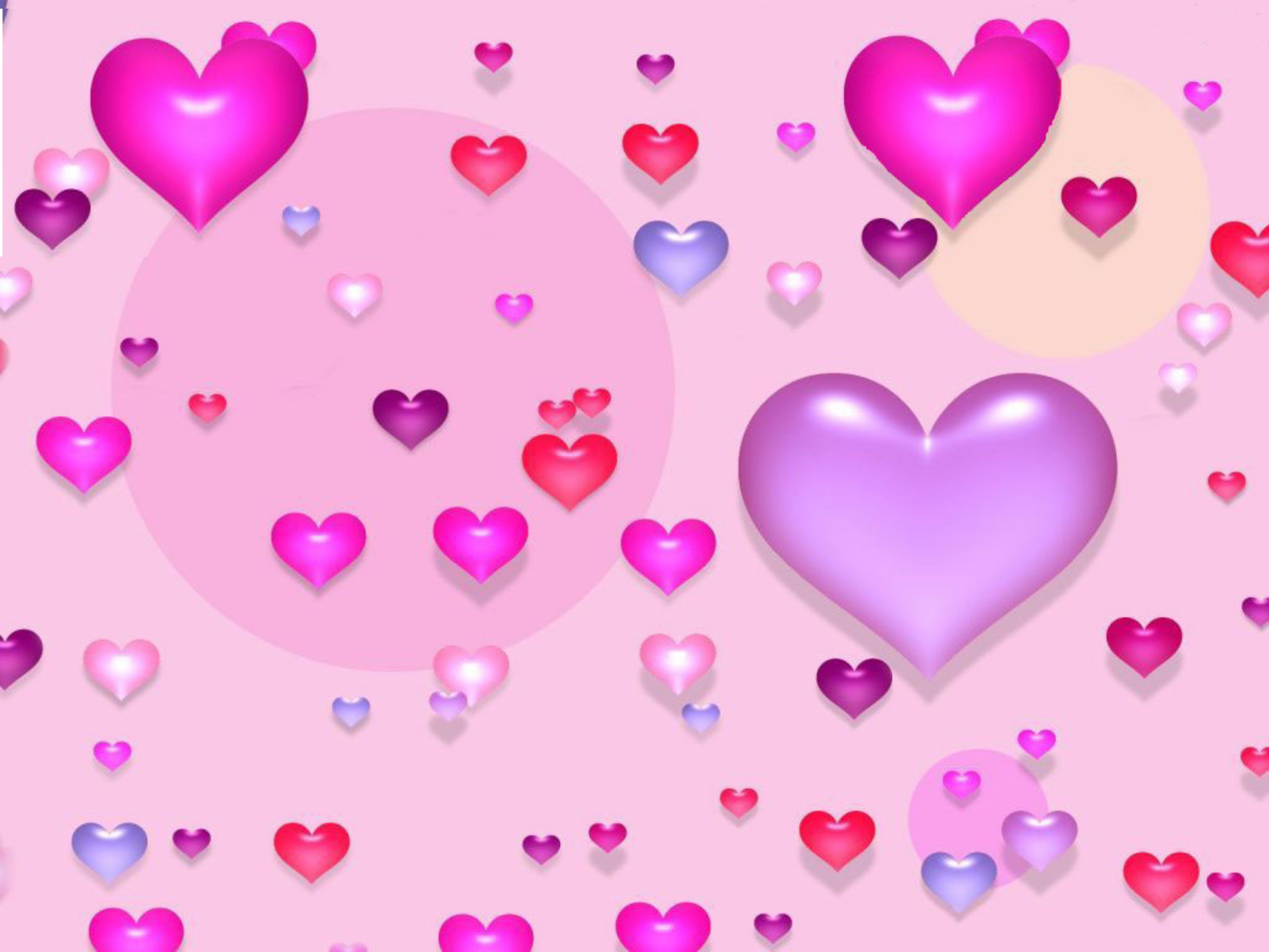 1920x1440 pixel Desktop Wallpapers : Cute Valentine Purple Hearts Wallpaper .