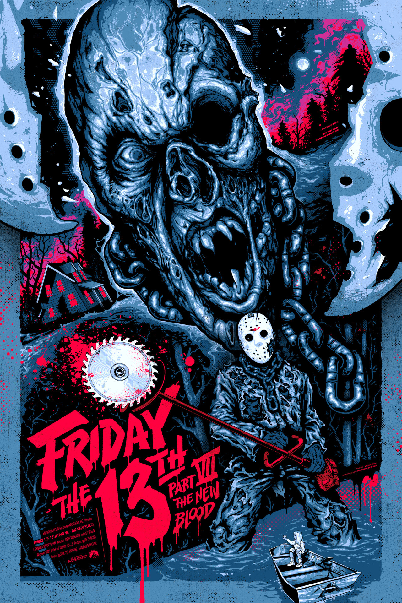 1280x1920 Friday the 13th Part VII: The New Blood (1988) HD Wallpaper From  Gallsource. Horror Movie ...