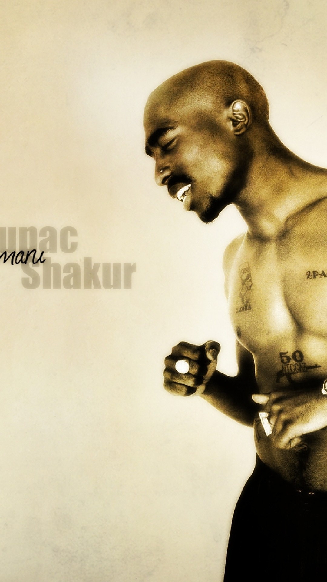 1080x1920  Wallpaper 2pac, emotions, body, tattoo, watches